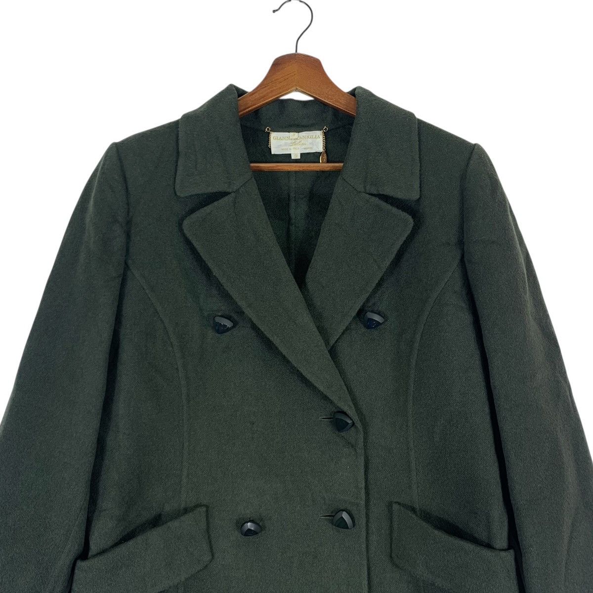 Vintage Vintage Gianni Maniglia Wool Long Coat Size US M / EU 48-50 / 2 - 2 Thumbnail