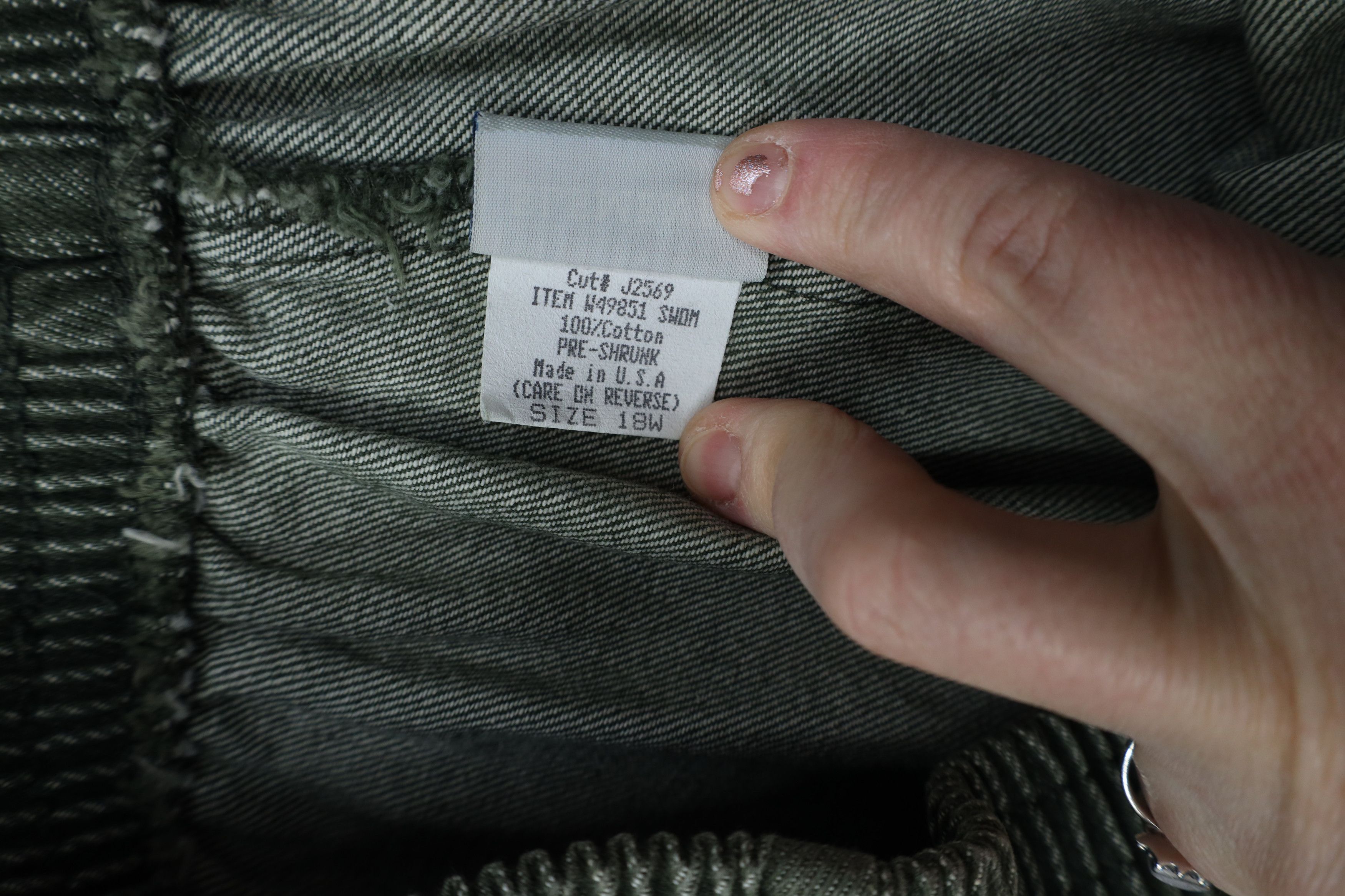 Vintage Vintage 90s Streetwear Relaxed Utility Denim Jeans Green USA Size 40" / US 18 - 6 Thumbnail