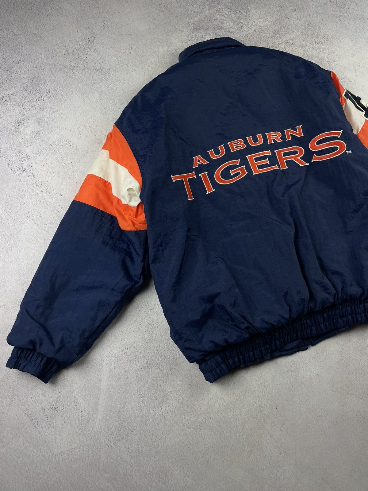 Logo Athletic Rare Vintage 90s Auburn Tigers Starter Jacket Navy Orange L Size US L / EU 52-54 / 3 - 6 Thumbnail