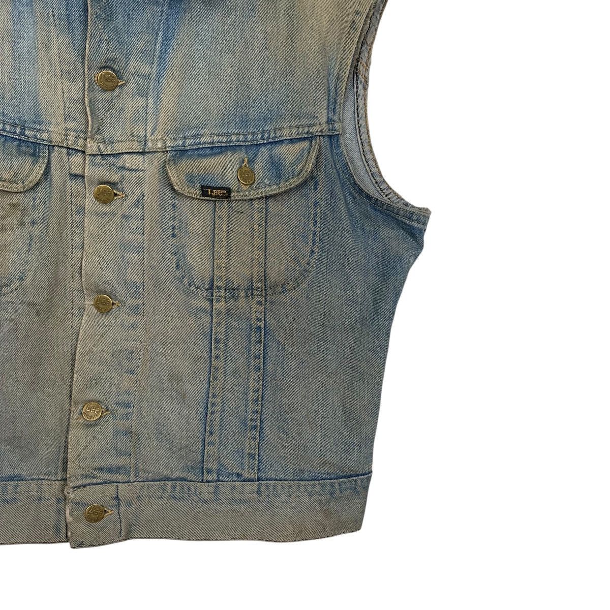 Lee Vintage 80s Lee Biker Denim Vest Size US M / EU 48-50 / 2 - 5 Thumbnail