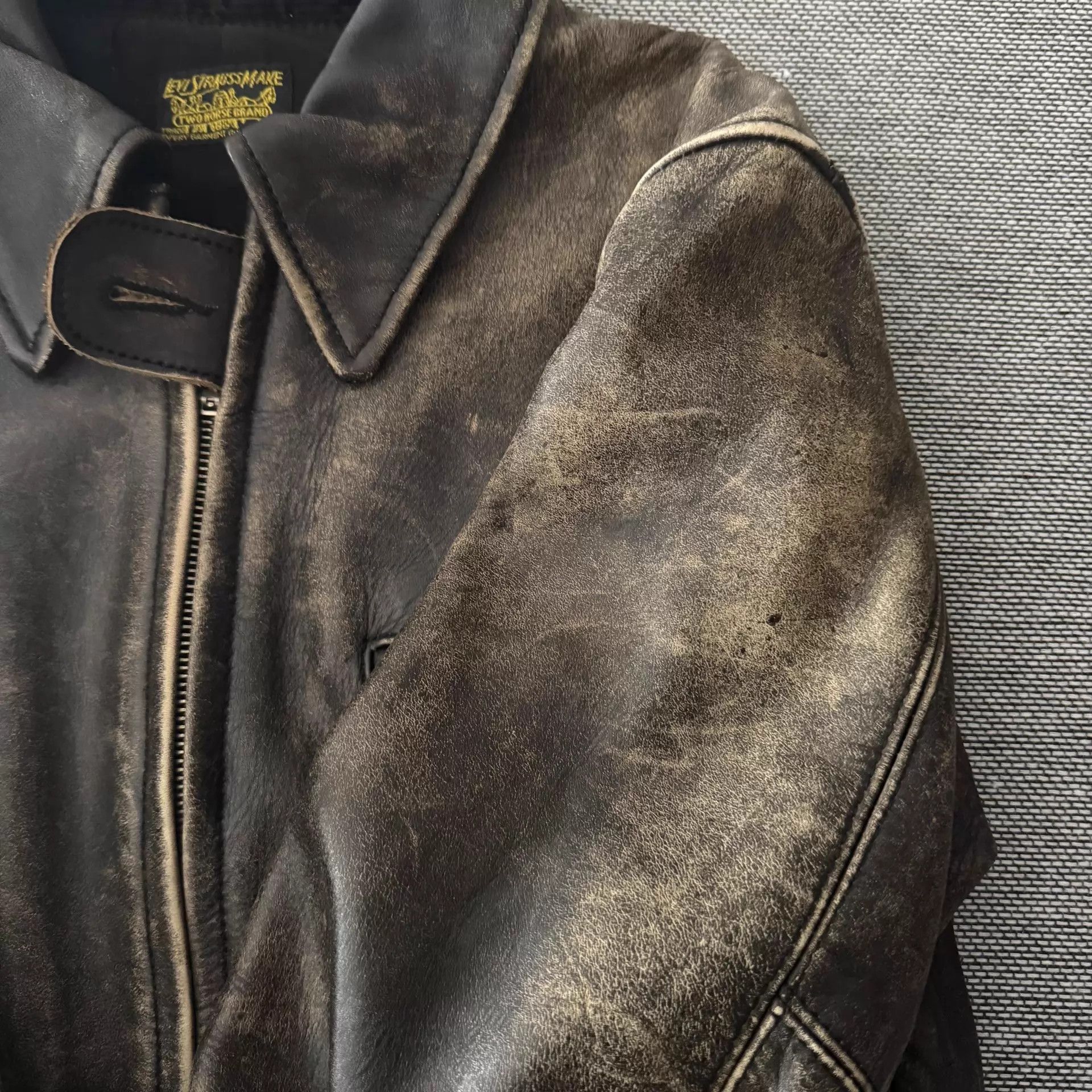 Levi's Levi's LVC 1930s Pakistan Cowhide Motorcycle Jacket Size US M / EU 48-50 / 2 - 7 Thumbnail
