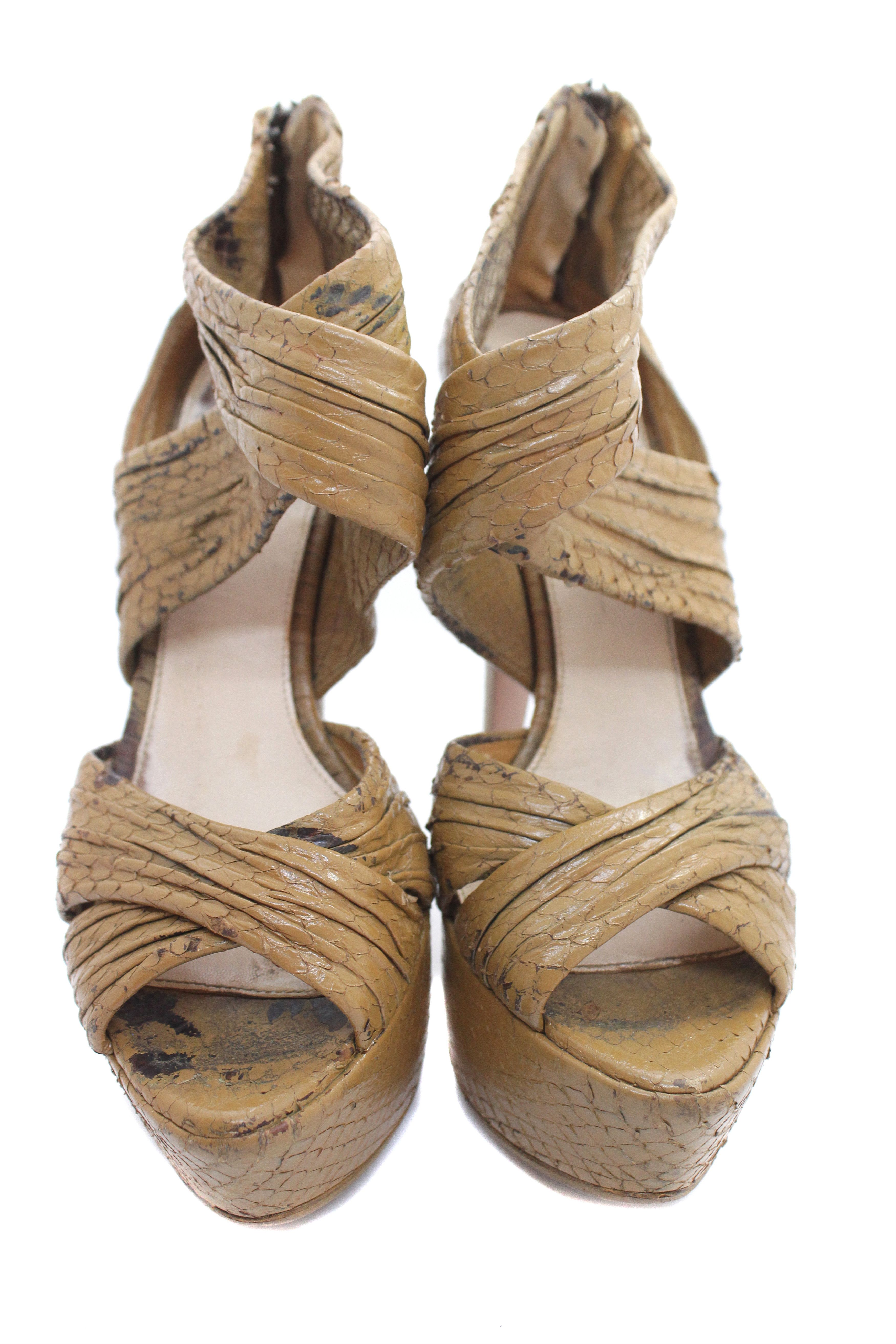 Prada Leather Heels Vintage Size US 5 / IT 35 - 4 Thumbnail