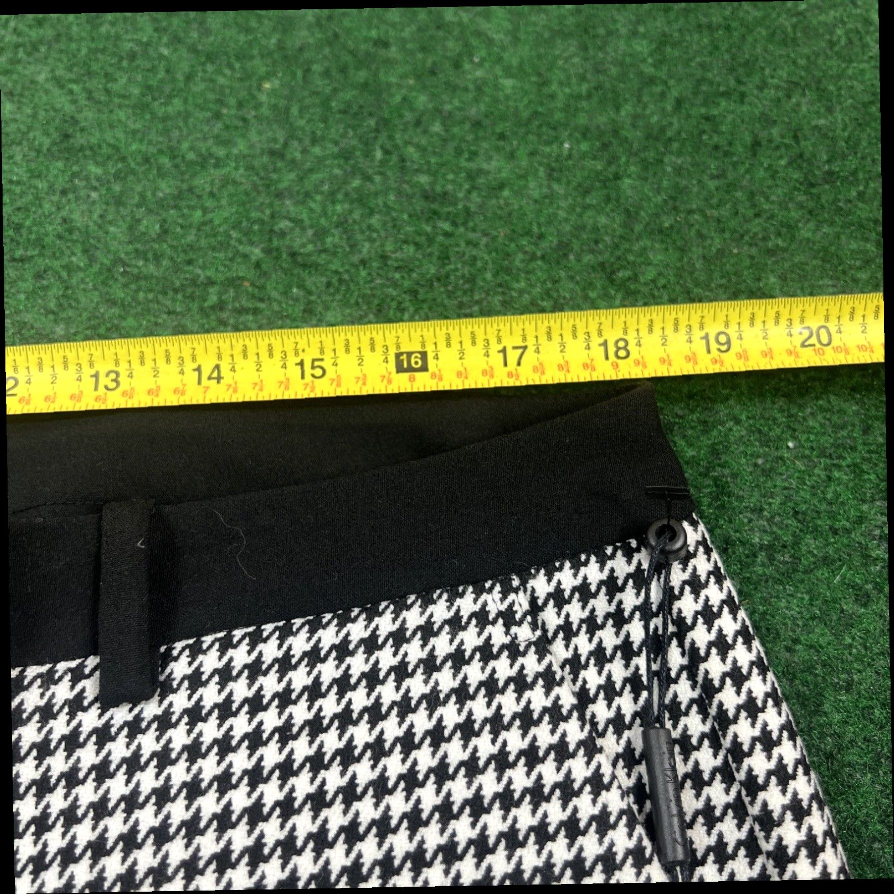 Calvin Klein Calvin Klein Highline Ankle Dress Pants Womens 14 Black White Check New Size 25" / US 0 / IT 36 - 6 Thumbnail