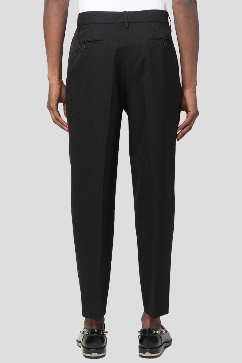 Saint Laurent Paris o1s1wg111224 Straight Leg Trousers in Black Size US 34 / EU 50 - 2 Thumbnail