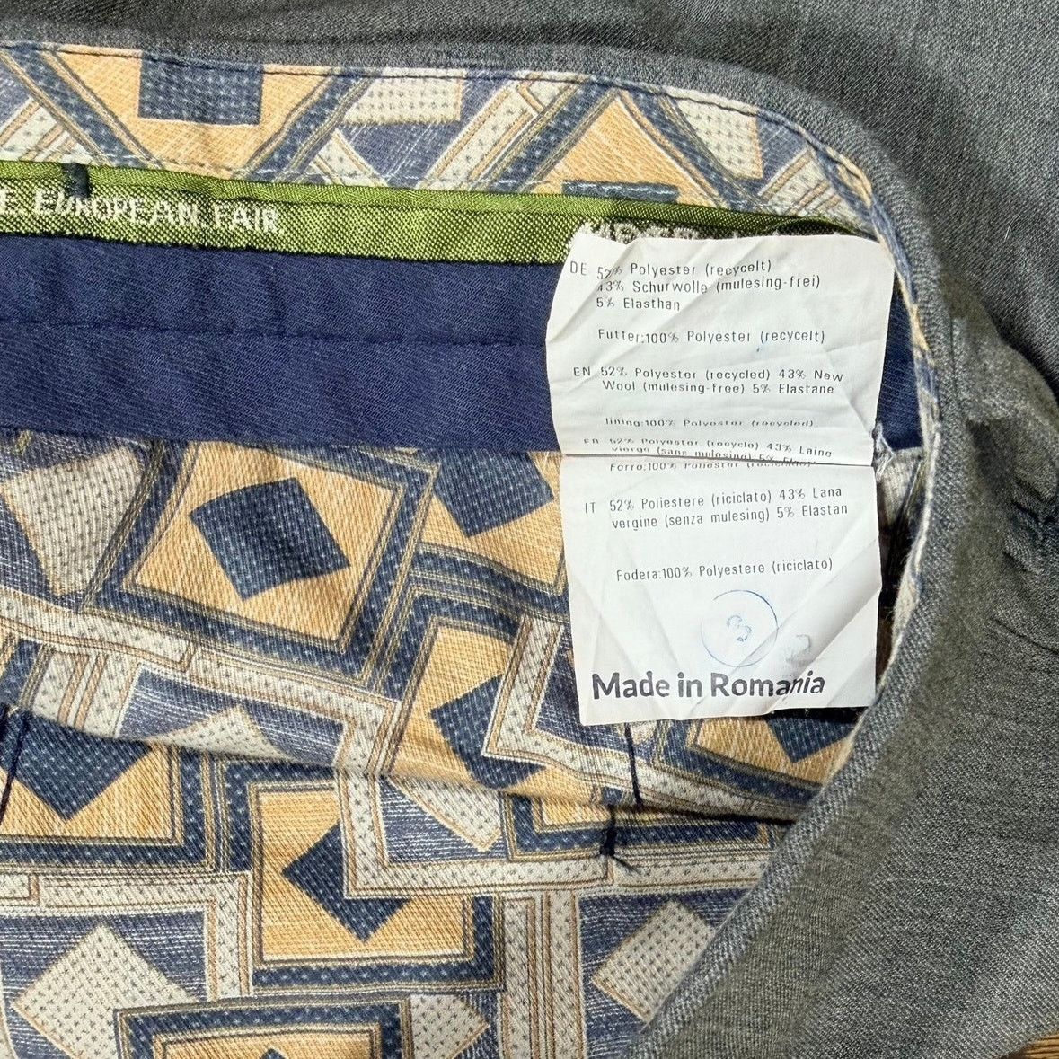 Other Meyer "Bonn" Modern Fit Chinos 34 Gray Luxury Trouser Size US 34 / EU 50 - 4 Thumbnail