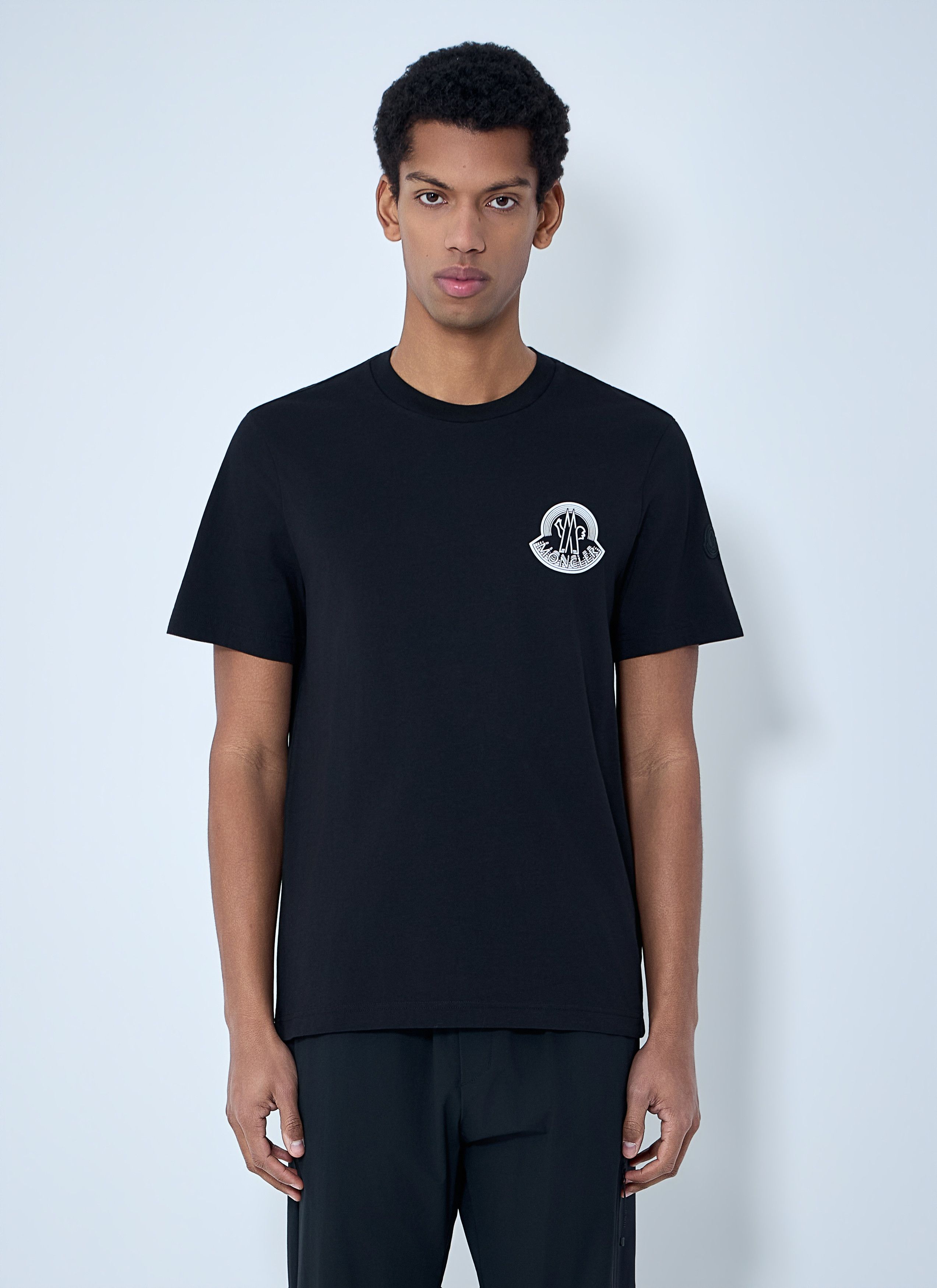 Moncler Logo Motif Cotton T-shirt Size US M / EU 48-50 / 2 - 1 Thumbnail