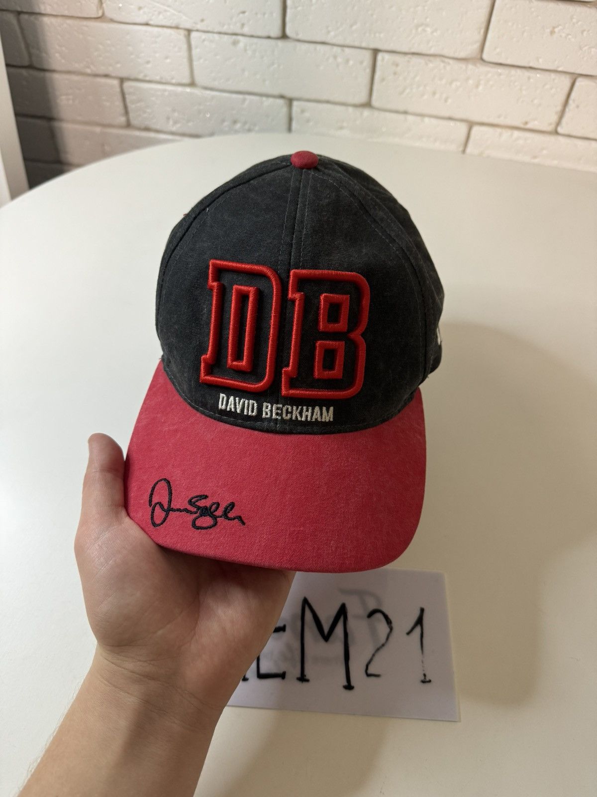 David Beckham Manchester United Sign By David Beckham vintage cap hat Size ONE SIZE - 2 Thumbnail