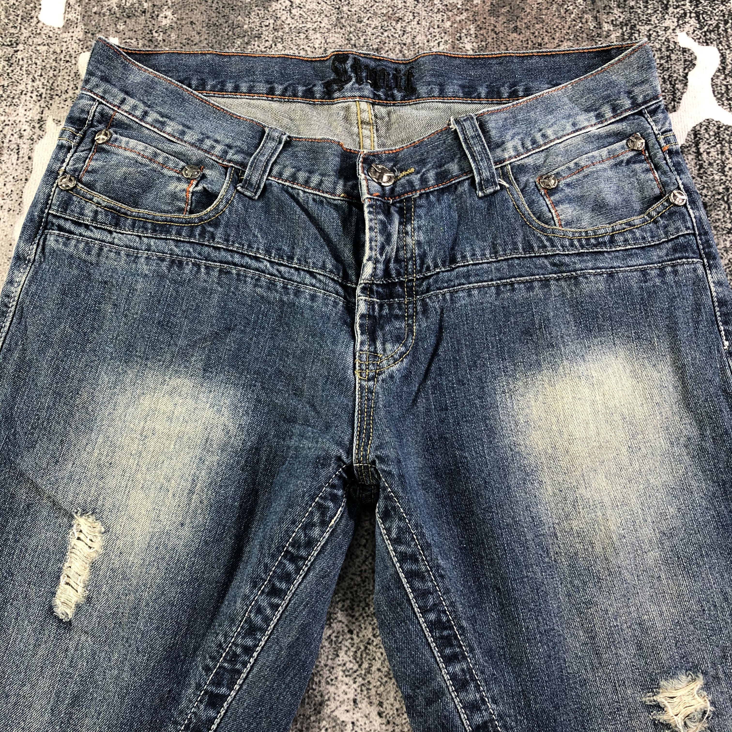 Japanese Brand Distressed Japanese Brand Flared Jeans KJ2074 Size US 35 - 3 Thumbnail