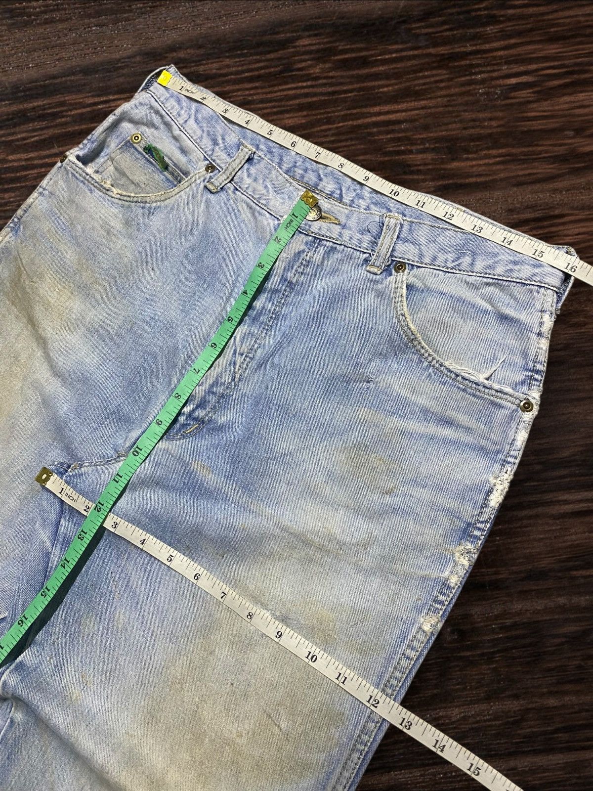 Edwin Vintage Japanese Brand Something guy Grunge Loose Jeans Size US 32 / EU 48 - 16 Thumbnail