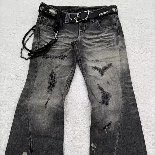 VIBE Y2k Grunge Denim Pant Size US 36 / EU 52 - 6 Thumbnail