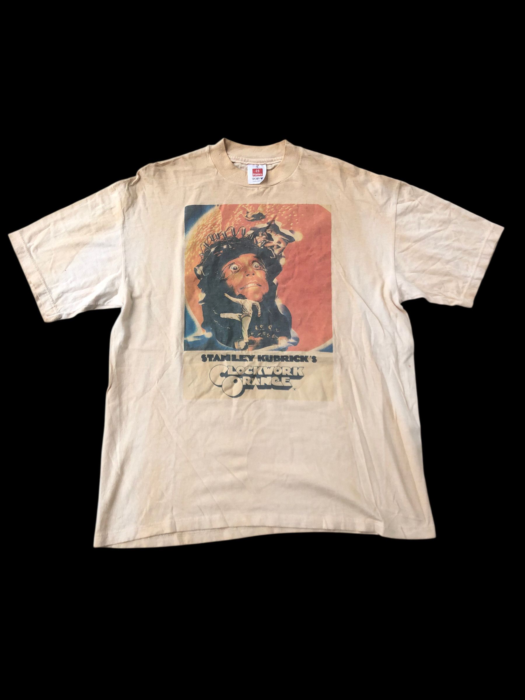 Vintage Vtg 90s CLOCKWORK ORANGE STANLEY KUBRICKS Movie T-Shirt Size US M / EU 48-50 / 2 - 1 Thumbnail