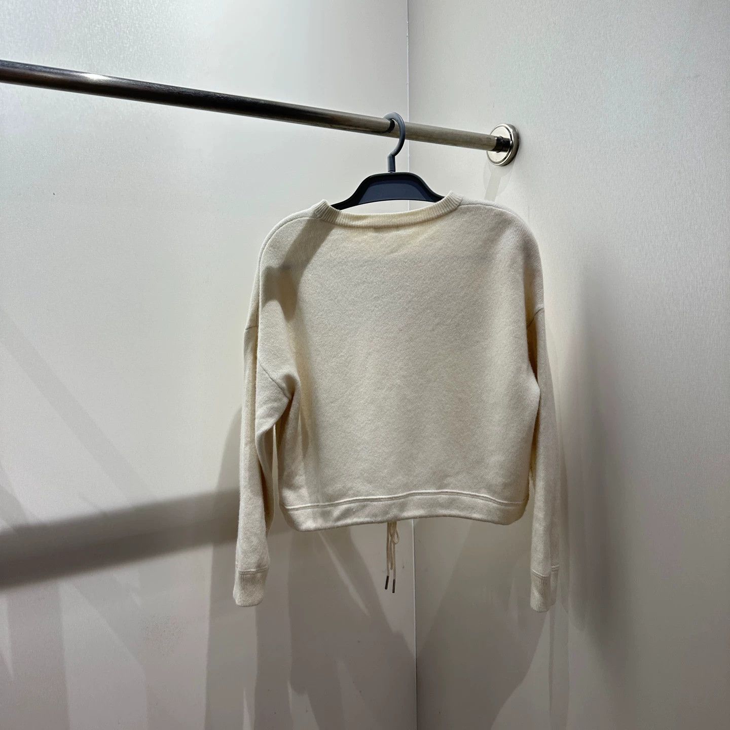 Celine Celine mar390 slogan letter cinched wool sweater XS Size XS / US 0-2 / IT 36-38 - 2 Thumbnail