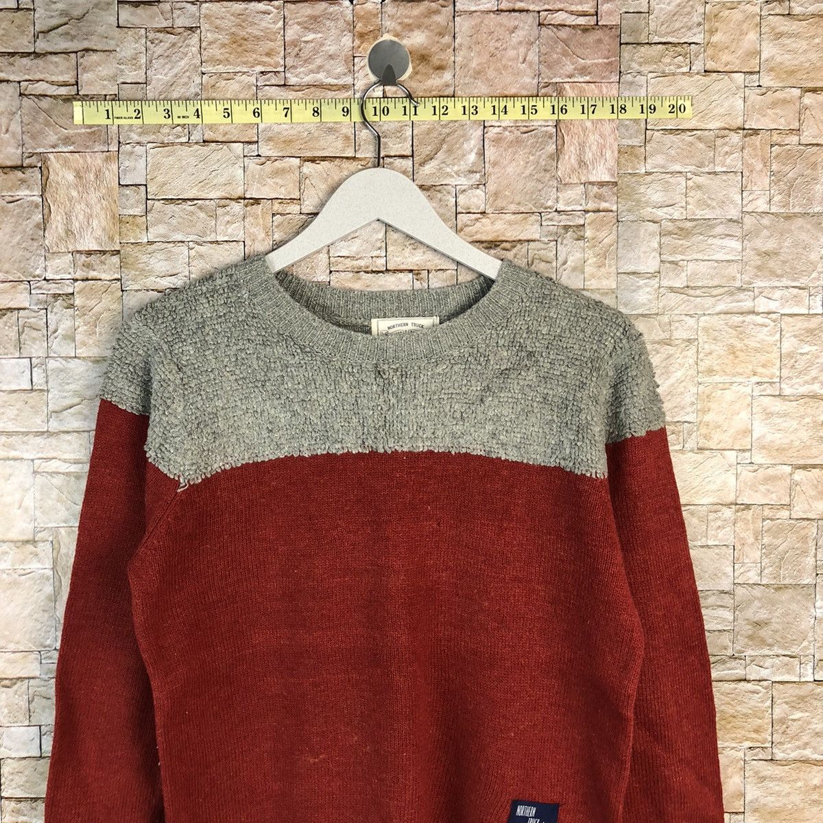 Vintage Nothen Truck Red Knitwear #A1217 Size M / US 6-8 / IT 42-44 - 2 Thumbnail
