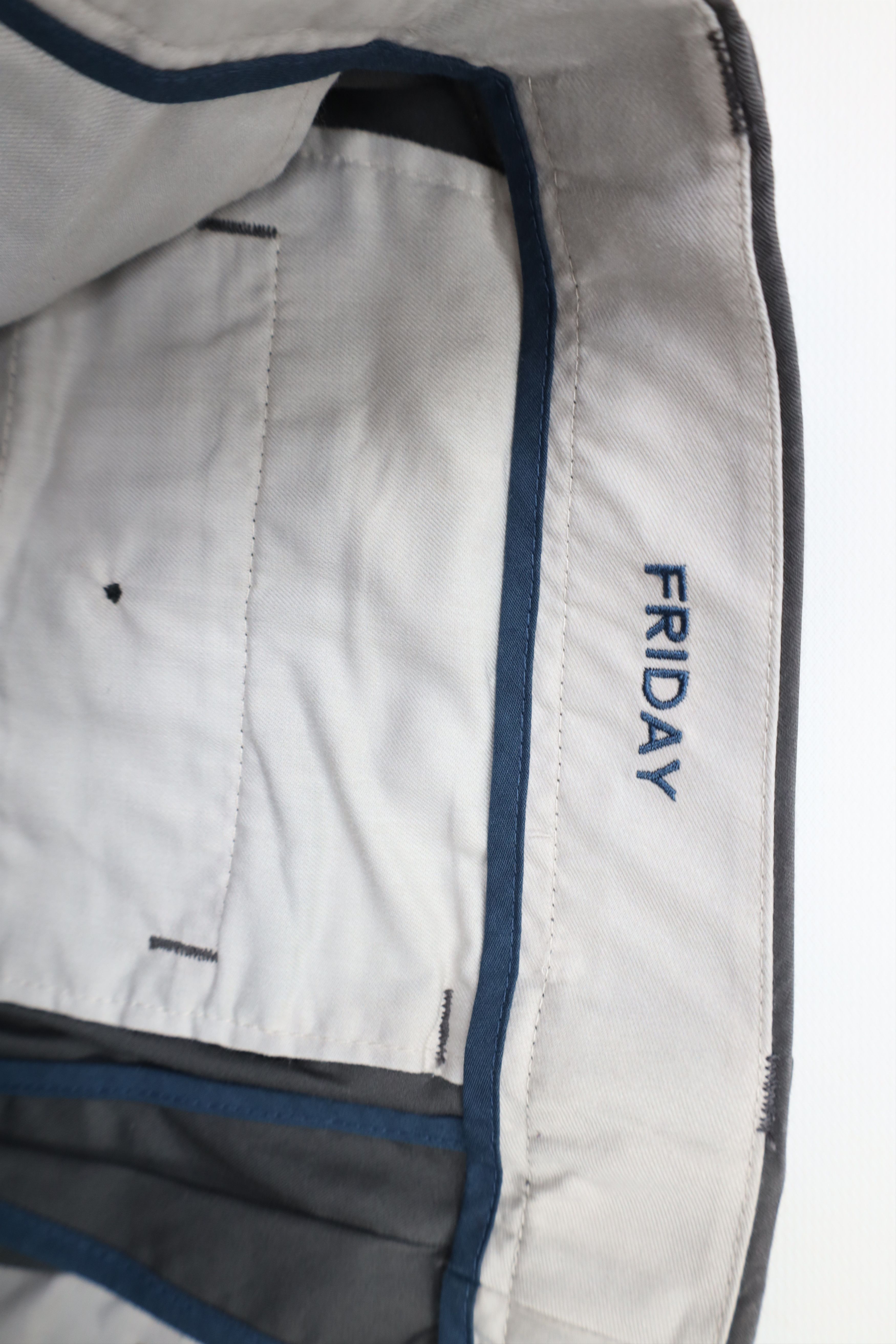 Bonobos × Vintage Bonobos Faded Slim Fit Friday Straight Leg Chino Pants Gray Size US 30 / EU 46 - 7 Thumbnail