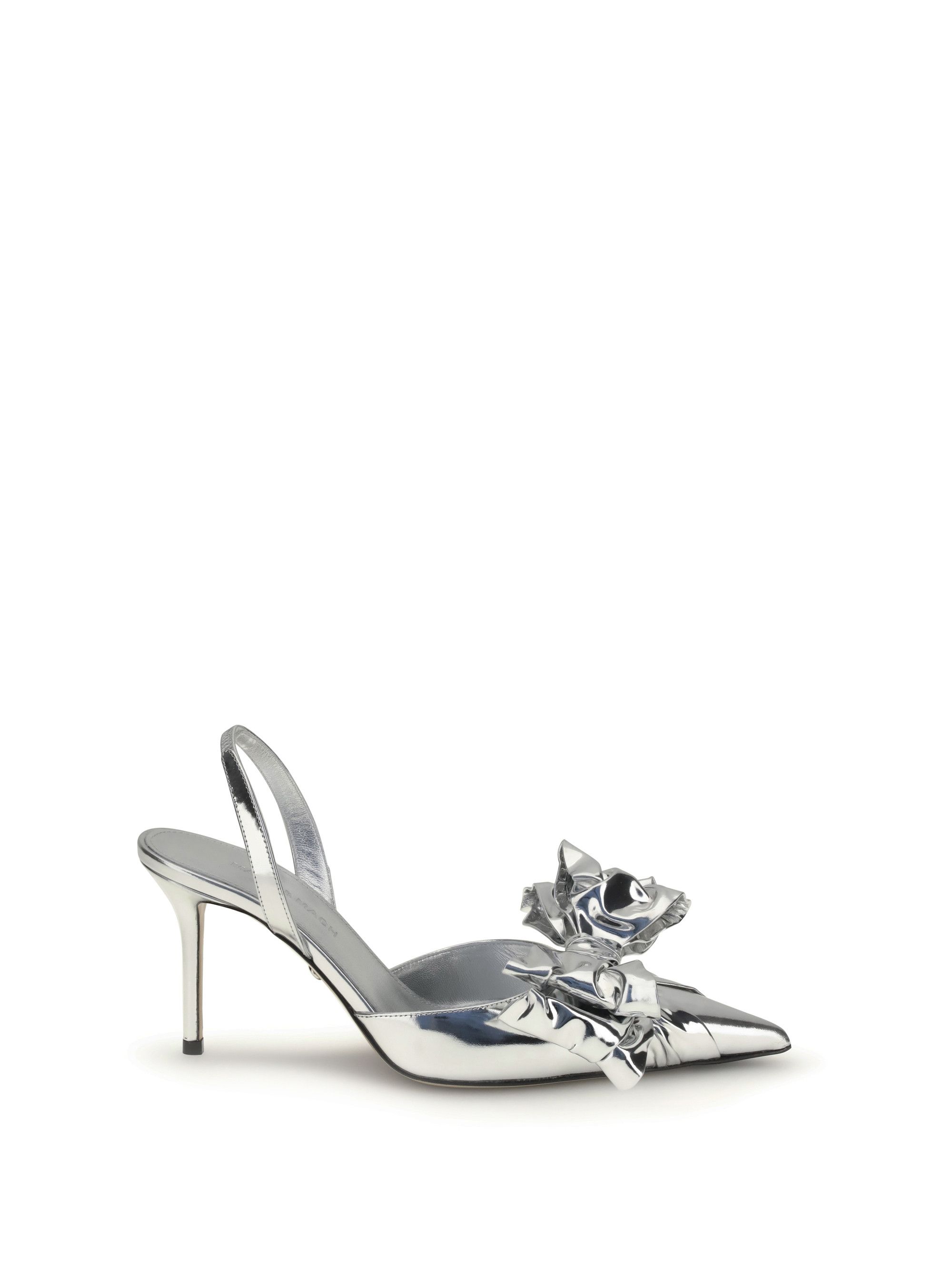 Cadeau Silver Wrapped Leather Pumps