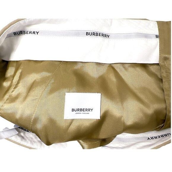 Burberry Burberry Womens Tan Wool Tailored Cropped Straight Leg Trous Size 30" / US 8 / IT 44 - 5 Thumbnail