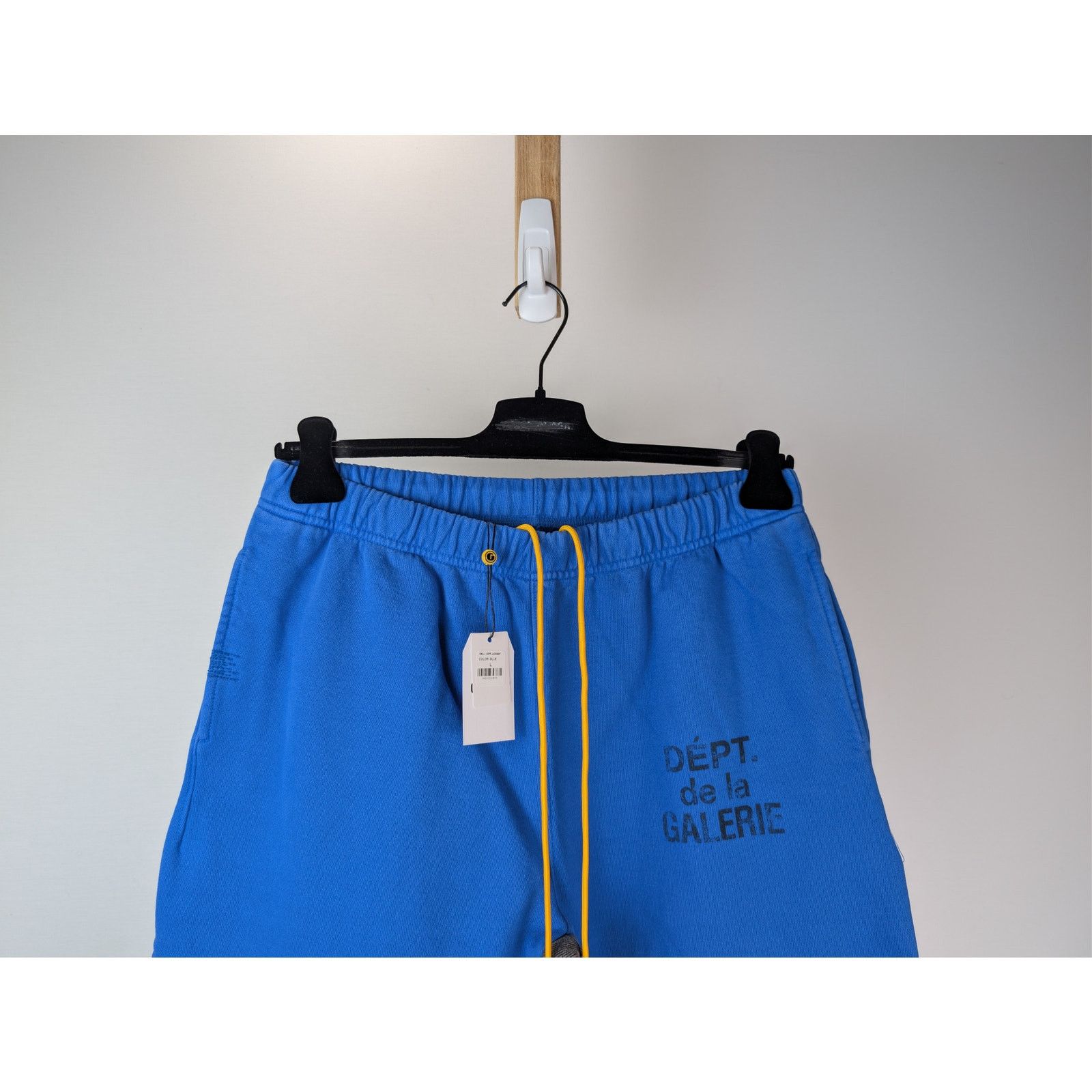 Gallery Dept. o1rshd1 Flared Denim-Panelled Logo-Print Sweatpants in Blue Size US 34 / EU 50 - 3 Thumbnail