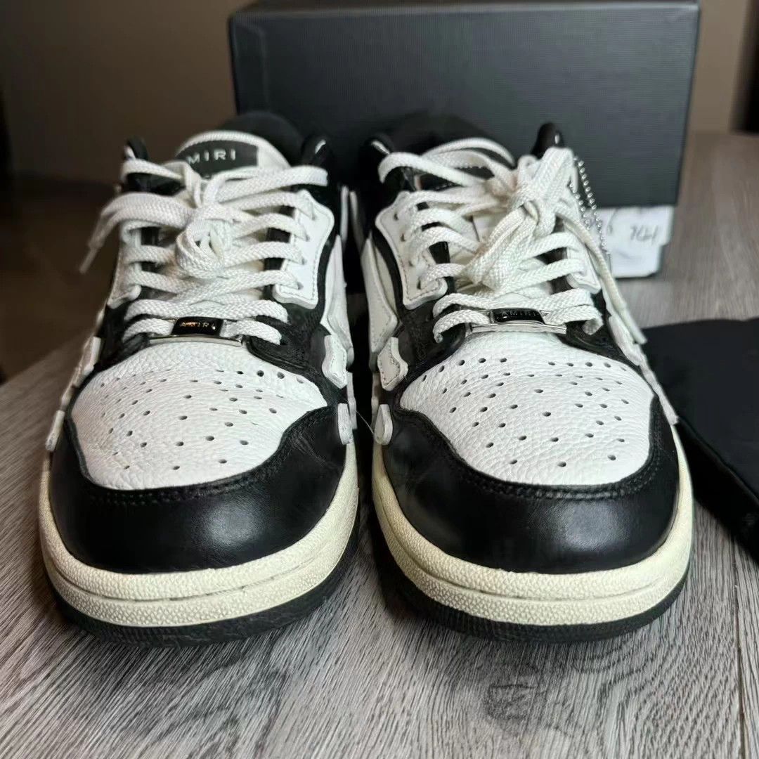 Amiri AMIRI Black & White Bone EU42 New Size US 9 / EU 42 - 4 Thumbnail