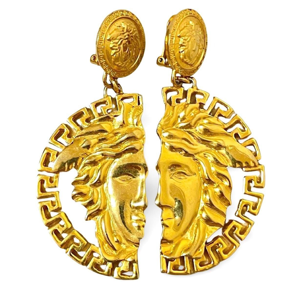 Versace Vintage Gianni Versace Jumbo Medusa dangle earrings Size ONE SIZE - 2 Thumbnail