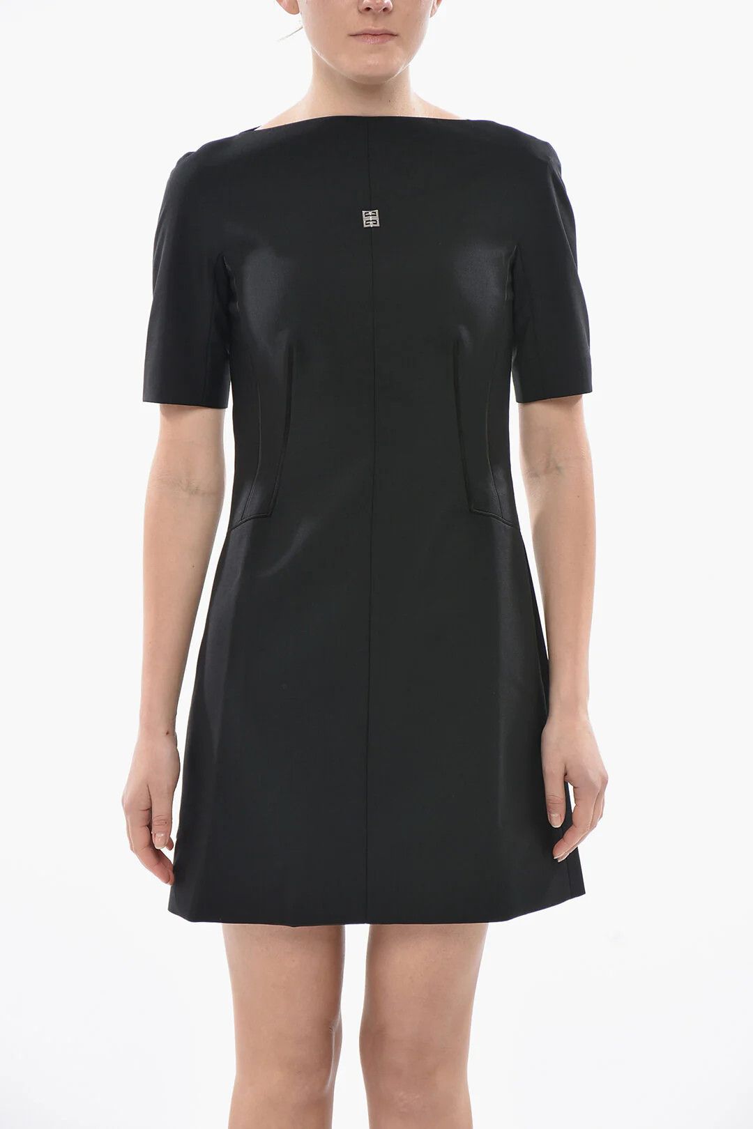 Givenchy og1mm0326 Short-Sleeve Sheath Dress in Black Size S / US 4 / IT 40 - 4 Thumbnail