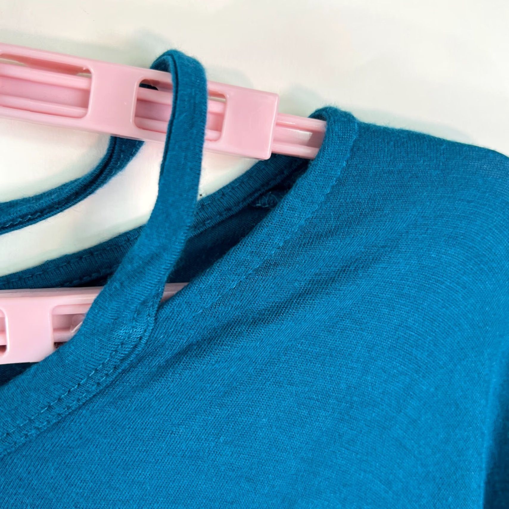 Vintage AI Blue Off the Shoulder Pullover Blouse Top Large Womens Long Sleeve Casual Size L / US 10 / IT 46 - 3 Thumbnail