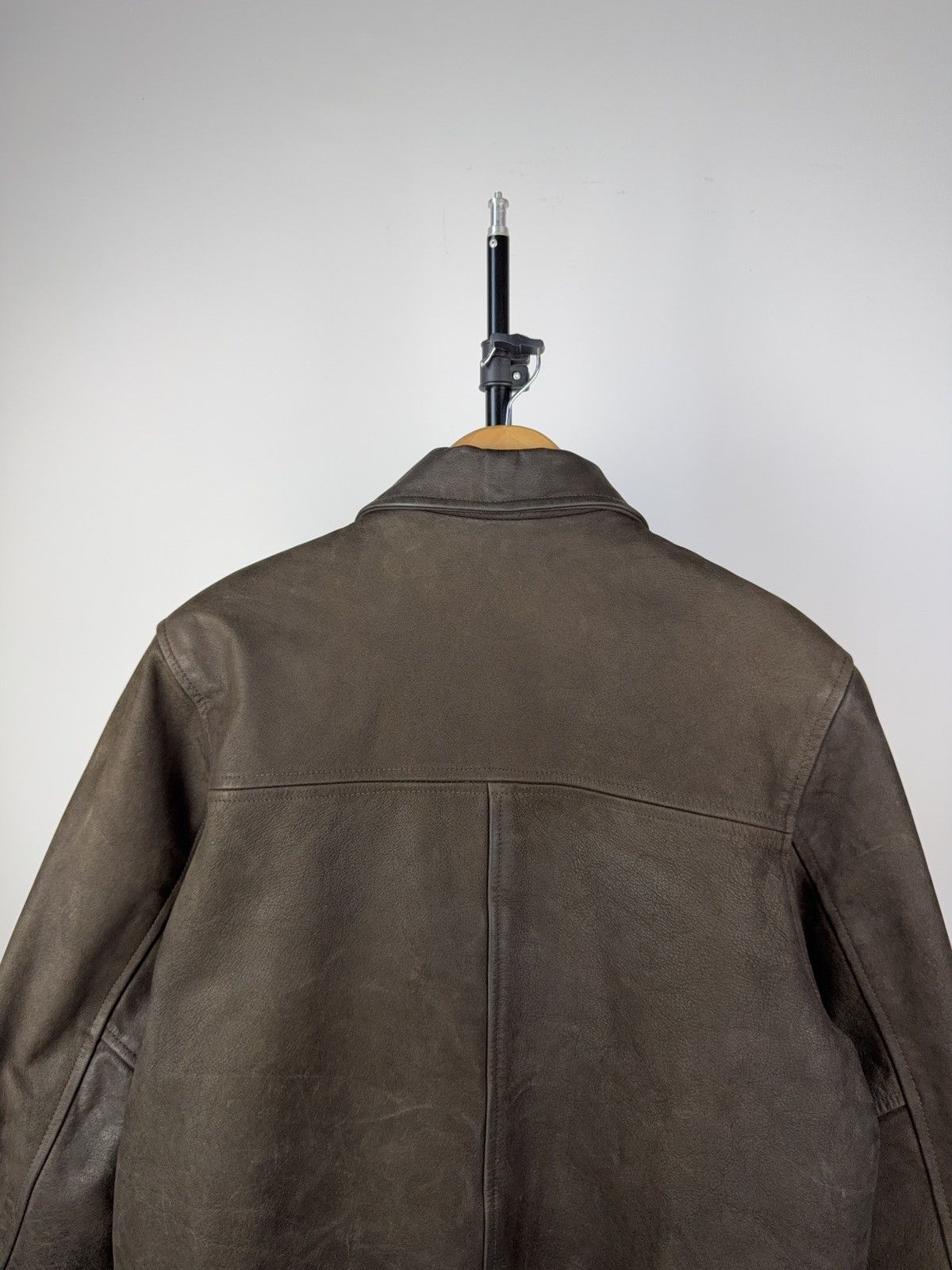 Leather Vintage 90s Genuine Leather MOTO Bomber Jacket Rock Punk Size US L / EU 52-54 / 3 - 6 Thumbnail