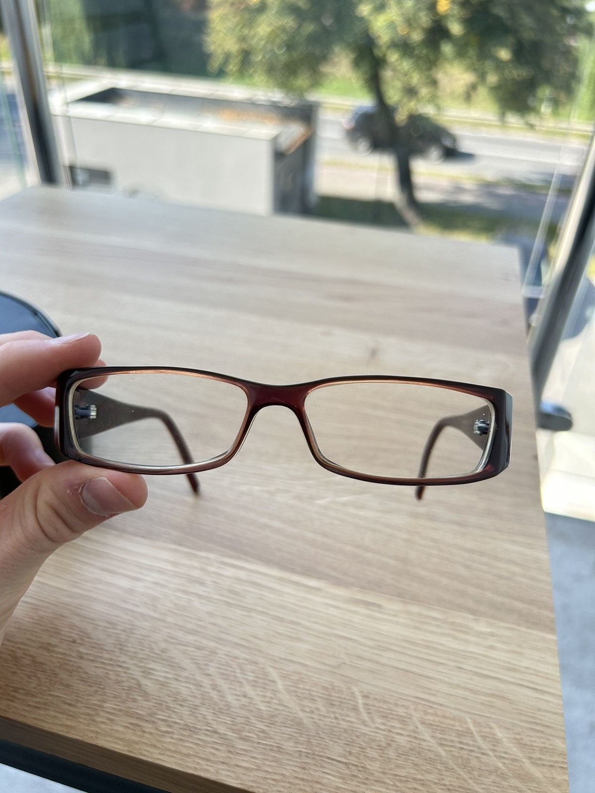 Dior × Vintage Christian Dior '00s Diamond Flat Glasses Size ONE SIZE - 6 Thumbnail