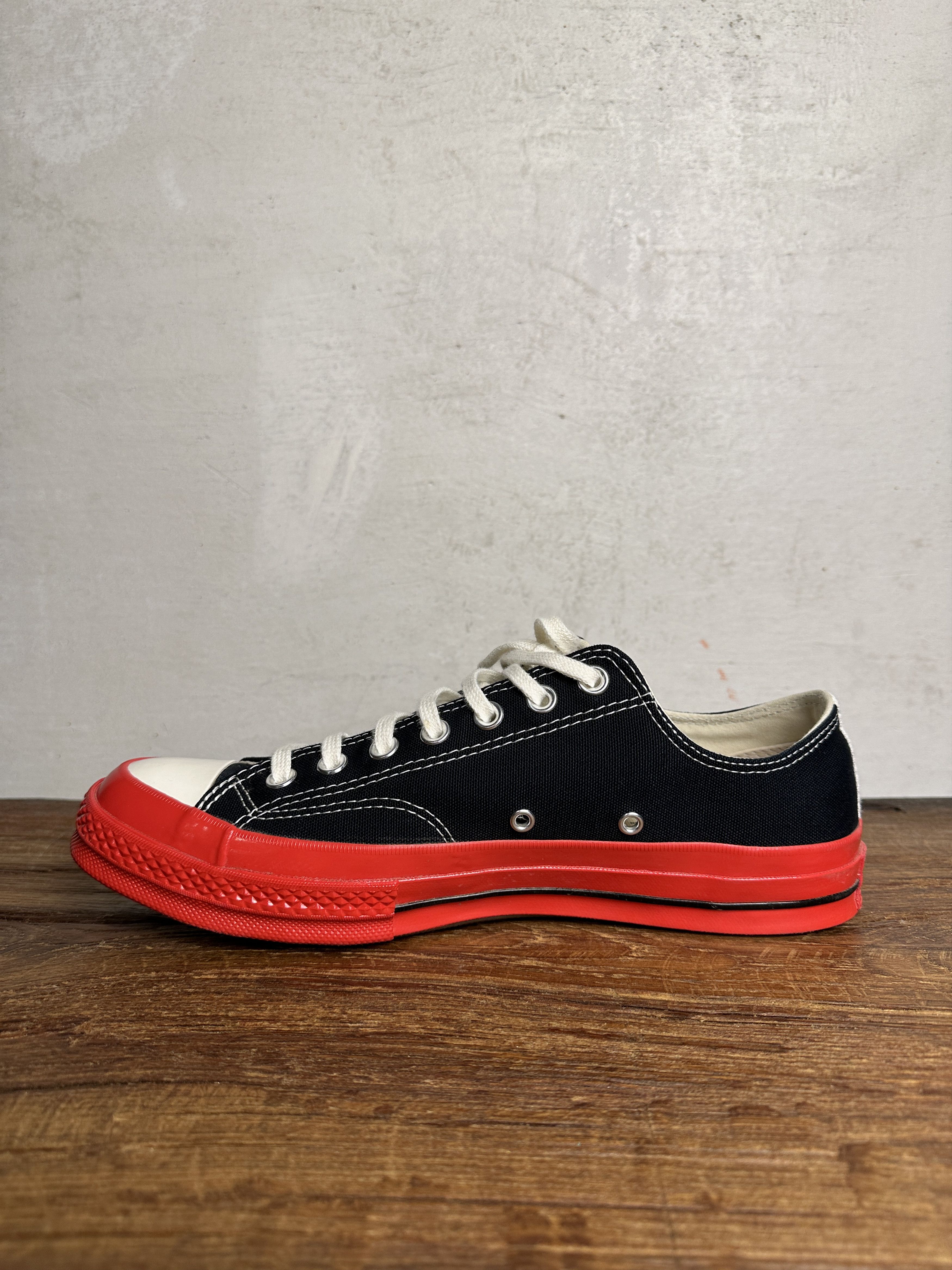 Comme des Garcons Converse Chuck 70 CDG OX Black High Top Sneakers Size US 10 / EU 43 - 7 Thumbnail