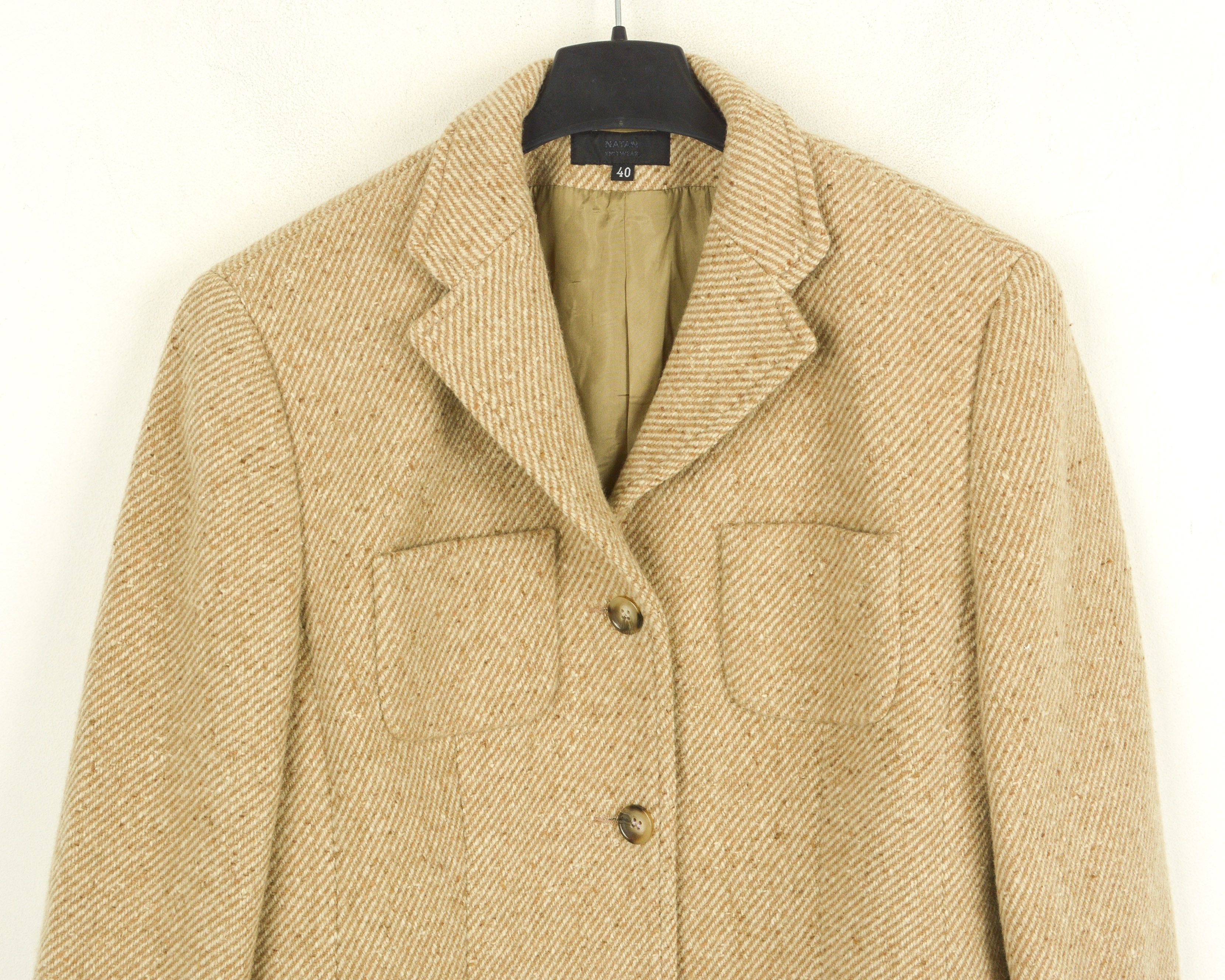 Designer NATAN Knitwear Women EU 40 Wool UK 12 Jacket Coat Blazer Size L / US 10 / IT 46 - 2 Thumbnail