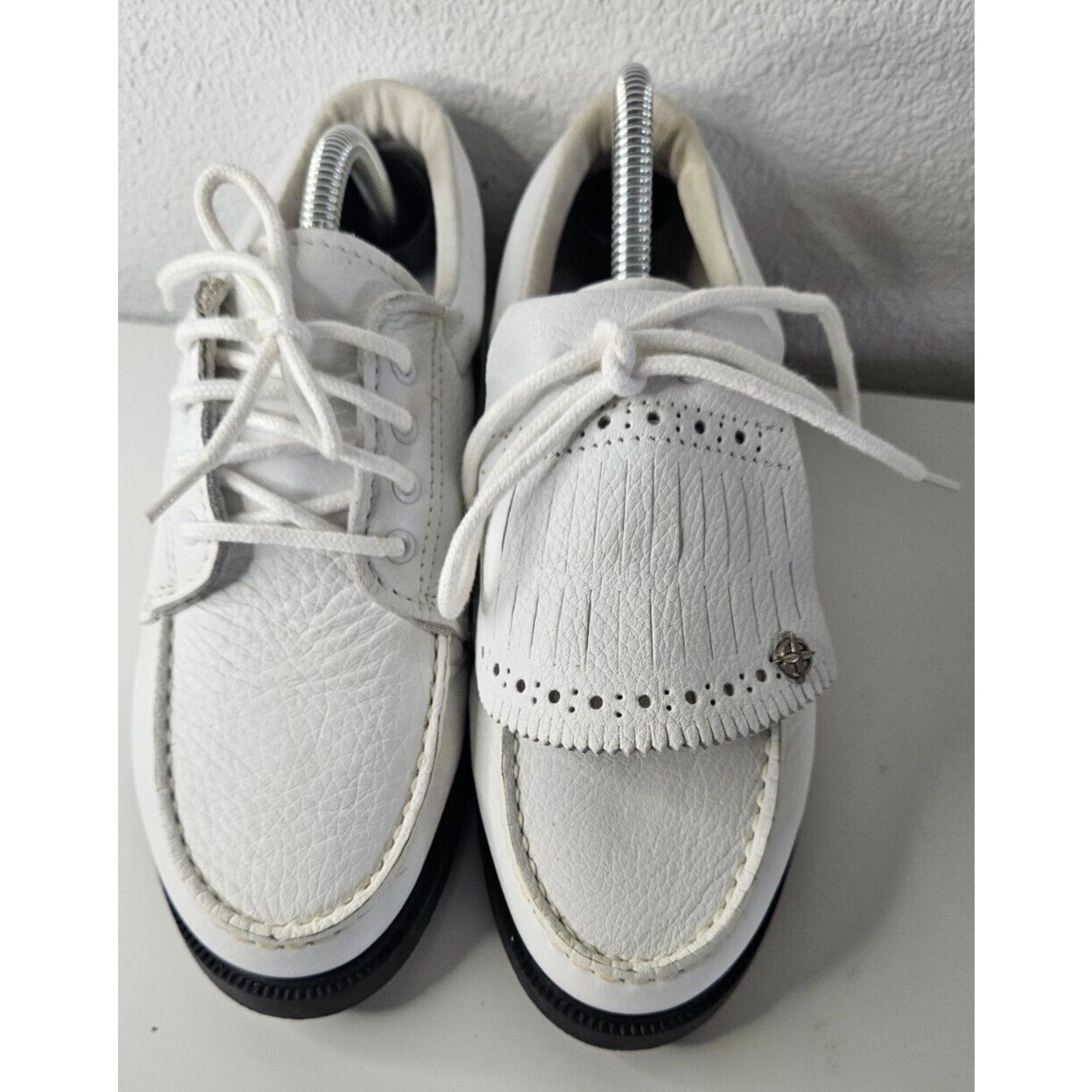 Eastland Eastland USA Men's White Leather Golf Shoes – Size 6.5M Size US 6 / EU 39 - 2 Thumbnail