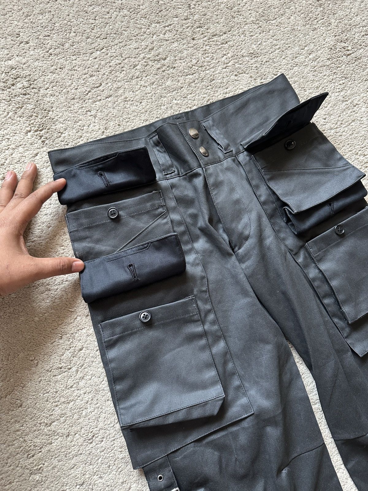 Yoshiyuki Konishi Archive 1990s Yoshiyuki Don Konishi DKF Waxed Pant Size US 29 - 4 Thumbnail