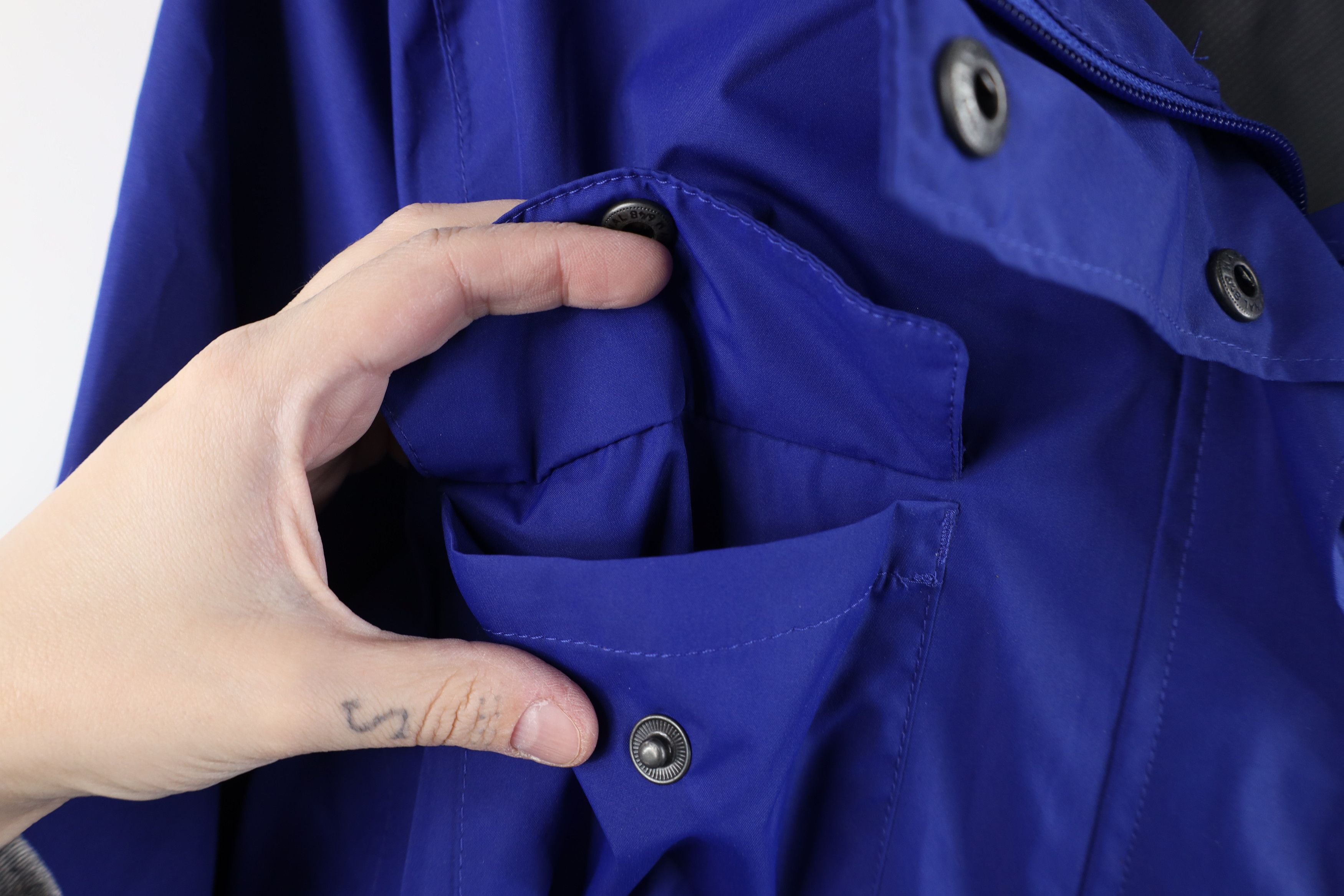 Lands' End × Vintage Vintage Lands End Hooded Full Zip Rain Parka Jacket Blue Size 3XL / US 20-22 - 6 Thumbnail