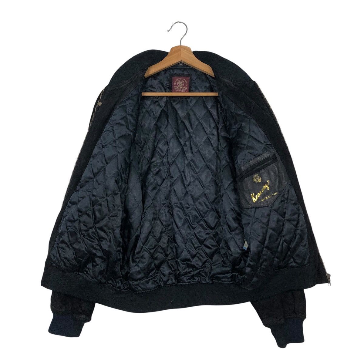 Japanese Brand 📌Vtg Suede Leather Bomber Jacket Kearney House Issey Miyake Size US M / EU 48-50 / 2 - 14 Thumbnail