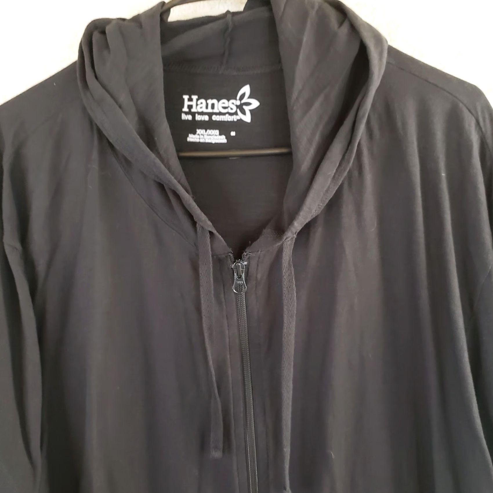 Hanes Hanes ComfortSoft EcoSmart Women's Jersey Full-Zip Hoodie Sweatshirt 2X Black Jersey Hooded Zip Pockets Activewear Modern Comfort Size XXL / US 16-18 / IT 52-54 - 4 Thumbnail