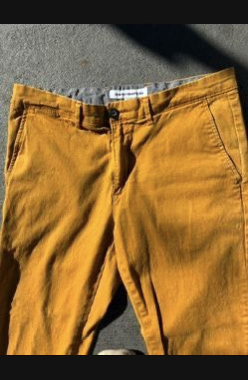 Other Mustard Yellow Slim Fit Chino Denim Men Size 31W X 28 L Size US 31 - 8 Thumbnail