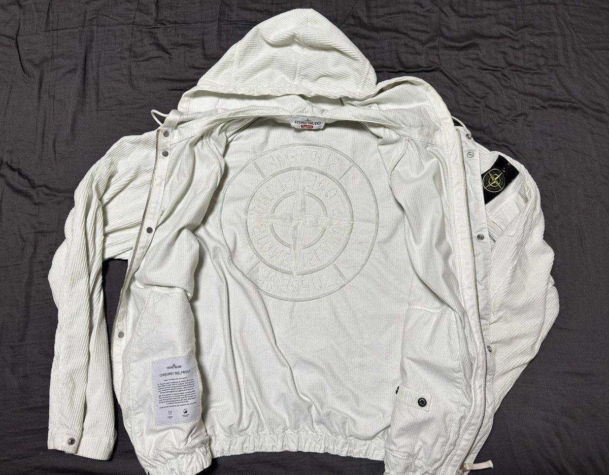 Supreme x Stone Island Corduroy Jacket white XL