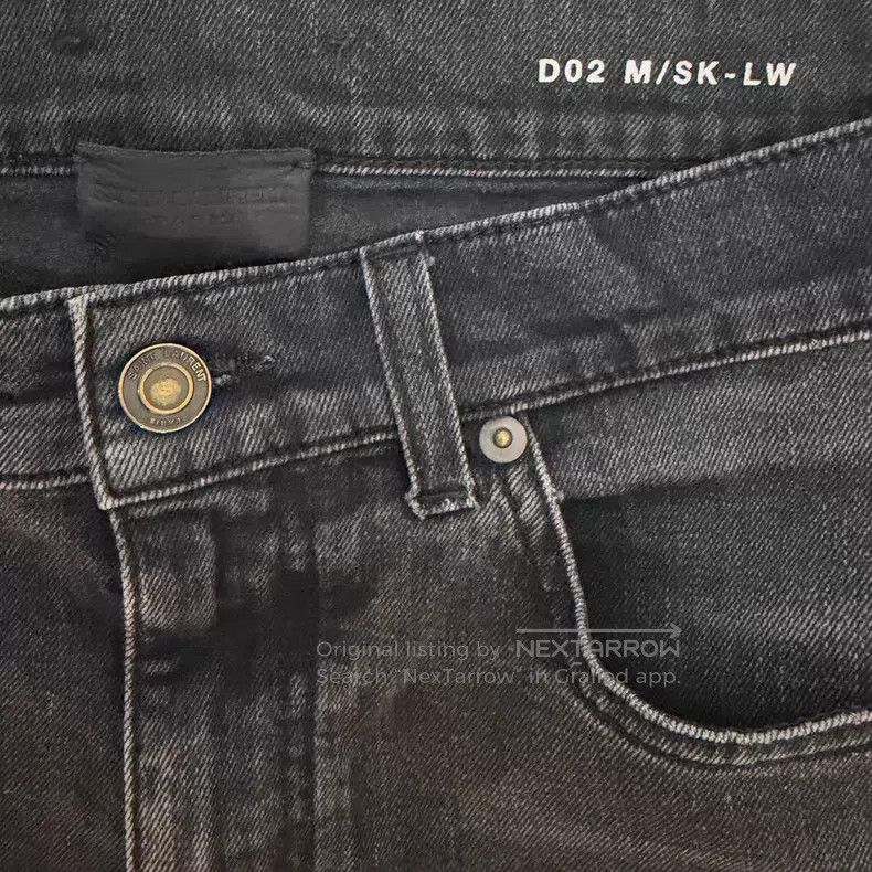 Saint Laurent Paris Saint Laurent Paris Black Basic Denim Jeans i Size US 32 / EU 48 - 2 Thumbnail