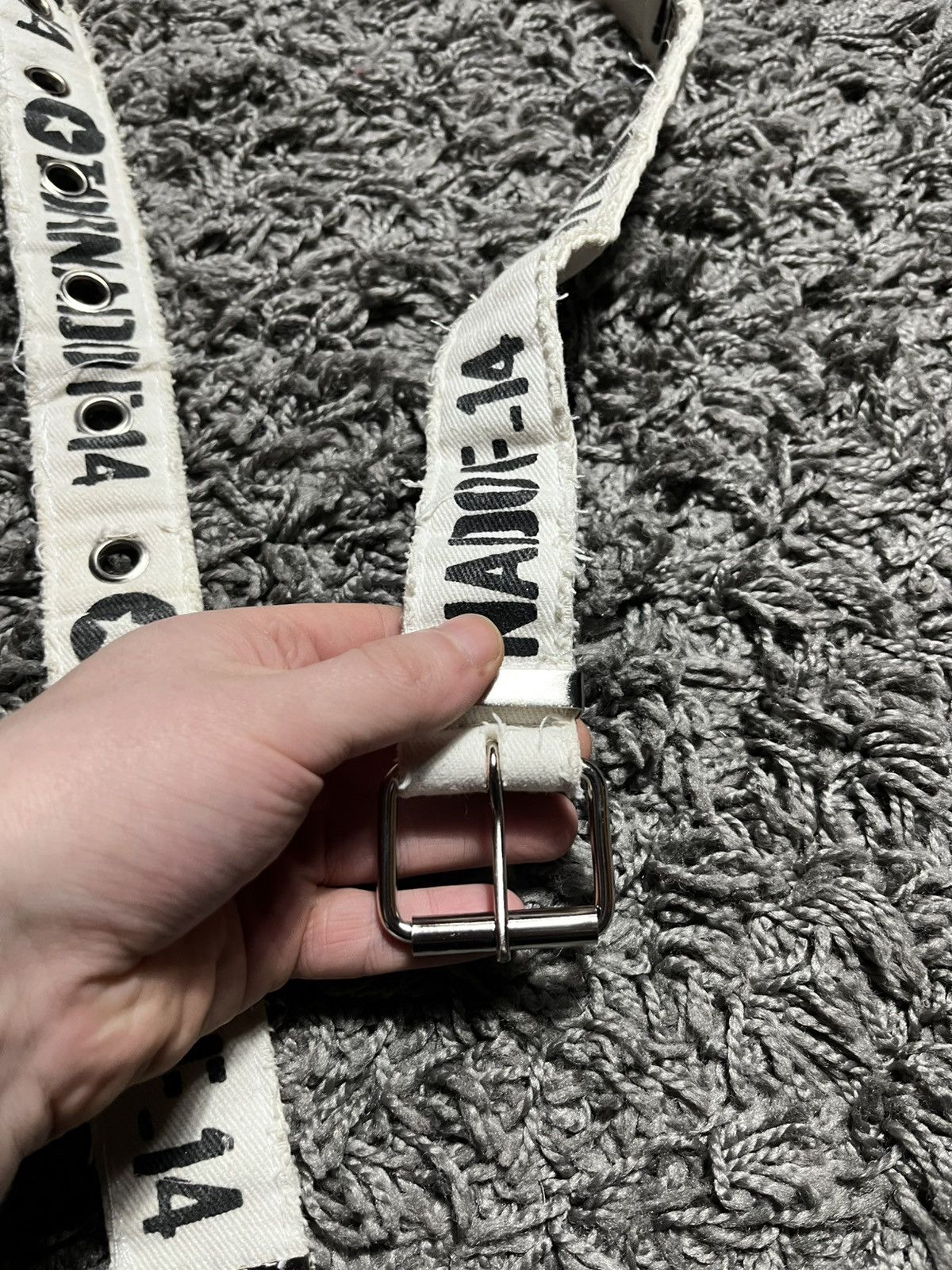 Vintage VINTAGE TORNADO F-14 PUNK EMO ROCK MILITARY COTTON BELT Size ONE SIZE - 4 Thumbnail