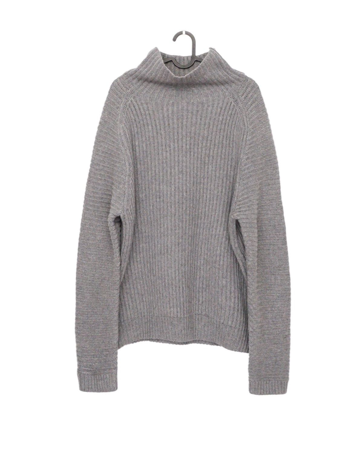 Acne Studios Jayden Virgin Wool Knit Grey Turtleneck Sweater