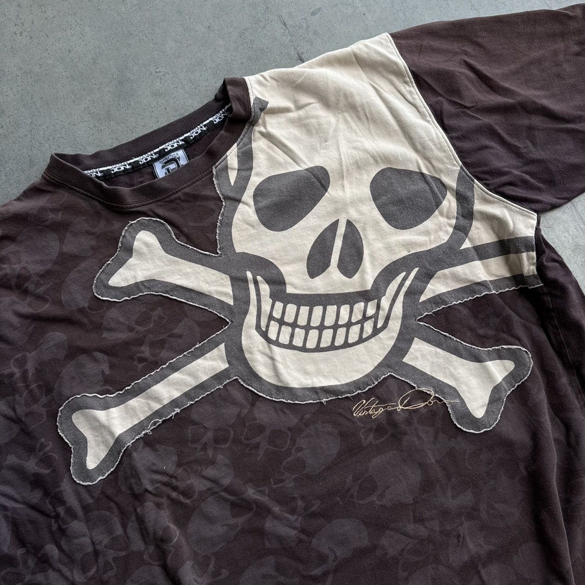 Affliction × Paul Frank × Vintage Vintage Brown XXXL Baggy Don Skull Stitch Ultra Wide Fit Size US XXL / EU 58 / 5 - 3 Thumbnail