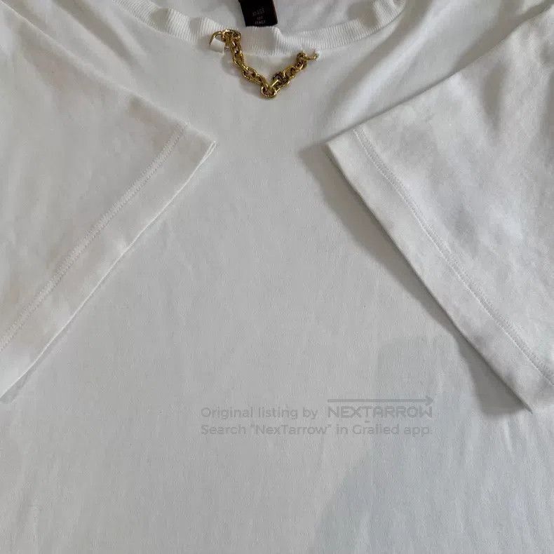 Louis Vuitton Louis Vuitton White logo short sleeve Size US M / EU 48-50 / 2 - 9 Thumbnail