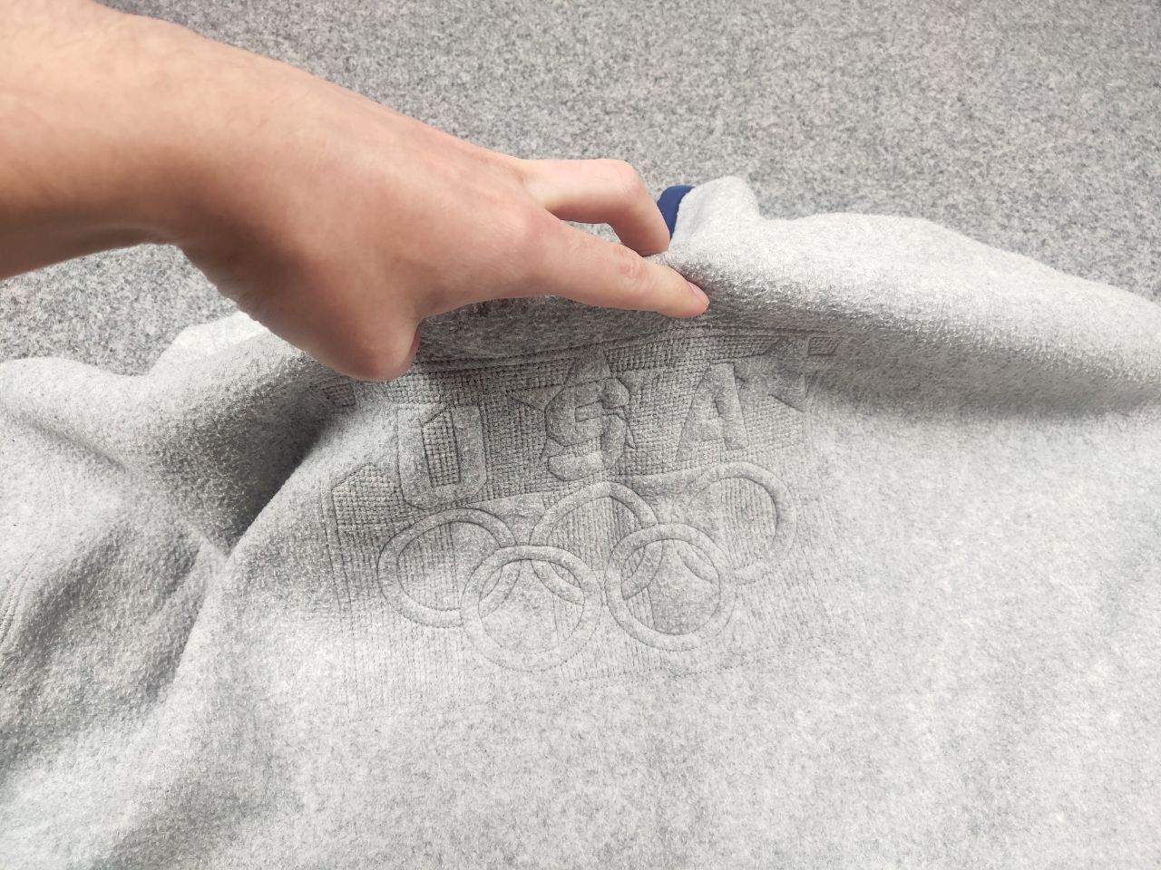 Champion Vintage 94's Champion Olympic USA logo Pullover Gray Fleece Size US XL / EU 56 / 4 - 10 Thumbnail