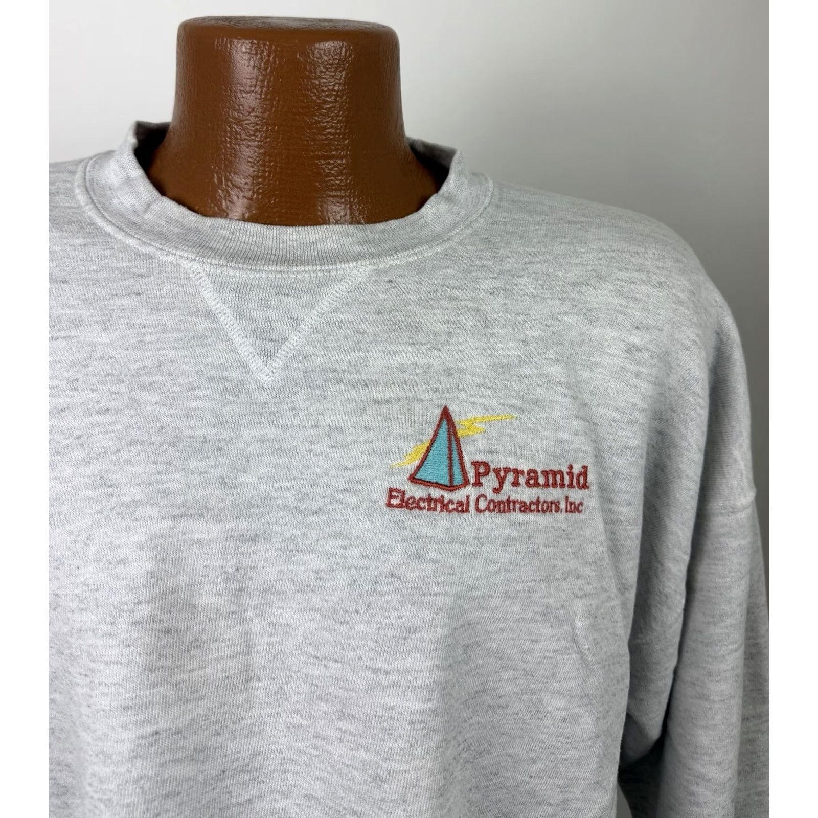Soffe VINTAGE Soffe Sweatshirt Mens XL Gray Embroidered Crew Neck 90s Grunge Retro Pullover Size US XL / EU 56 / 4 - 3 Thumbnail