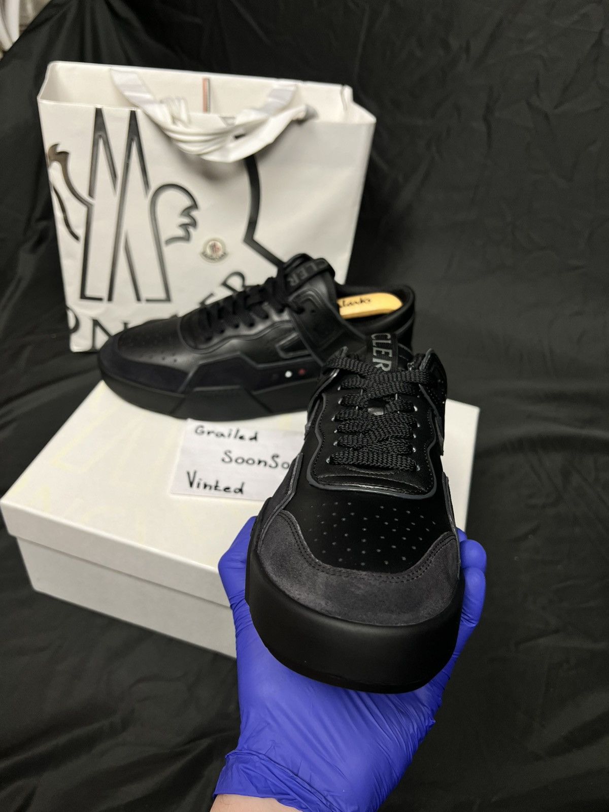 Moncler DSWT Moncler Promyx Space D low top leather and suede Size US 10 / EU 43 - 5 Thumbnail