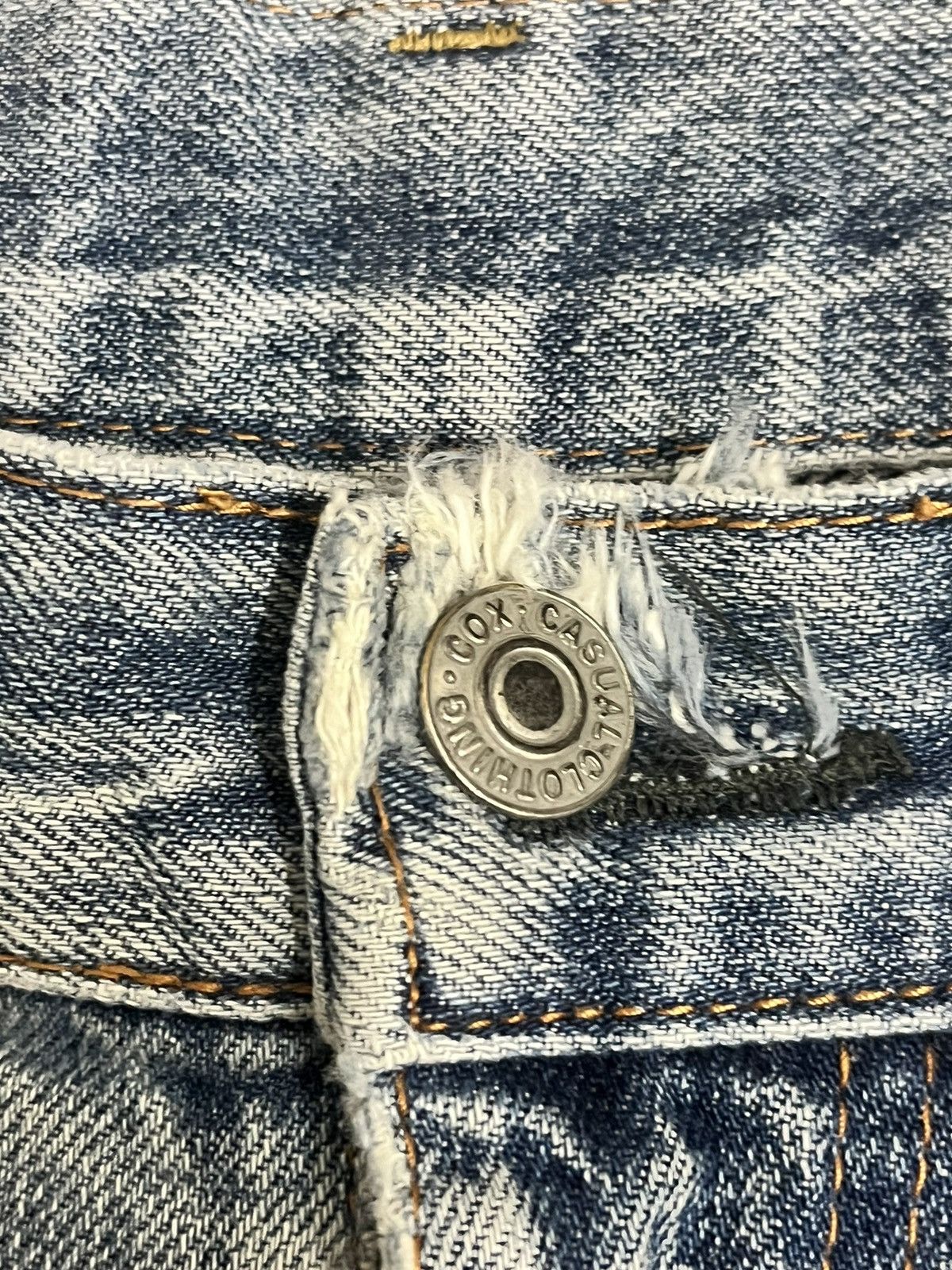 George Cox Japanese Cox Distressed Denim Size US 32 / EU 48 - 16 Thumbnail