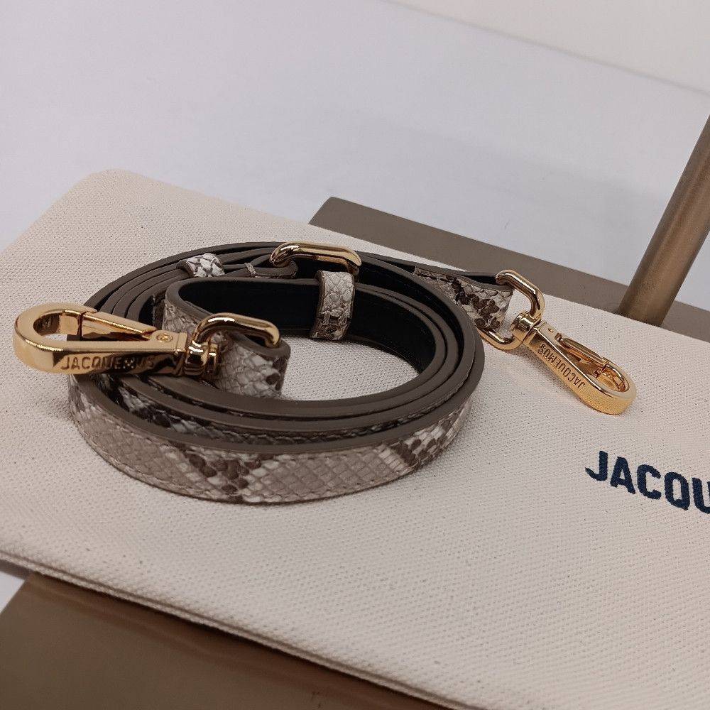 Jacquemus Jacquemus Le Grand Bambino Snake-Embossed Crossbody Bag Size ONE SIZE - 12 Thumbnail