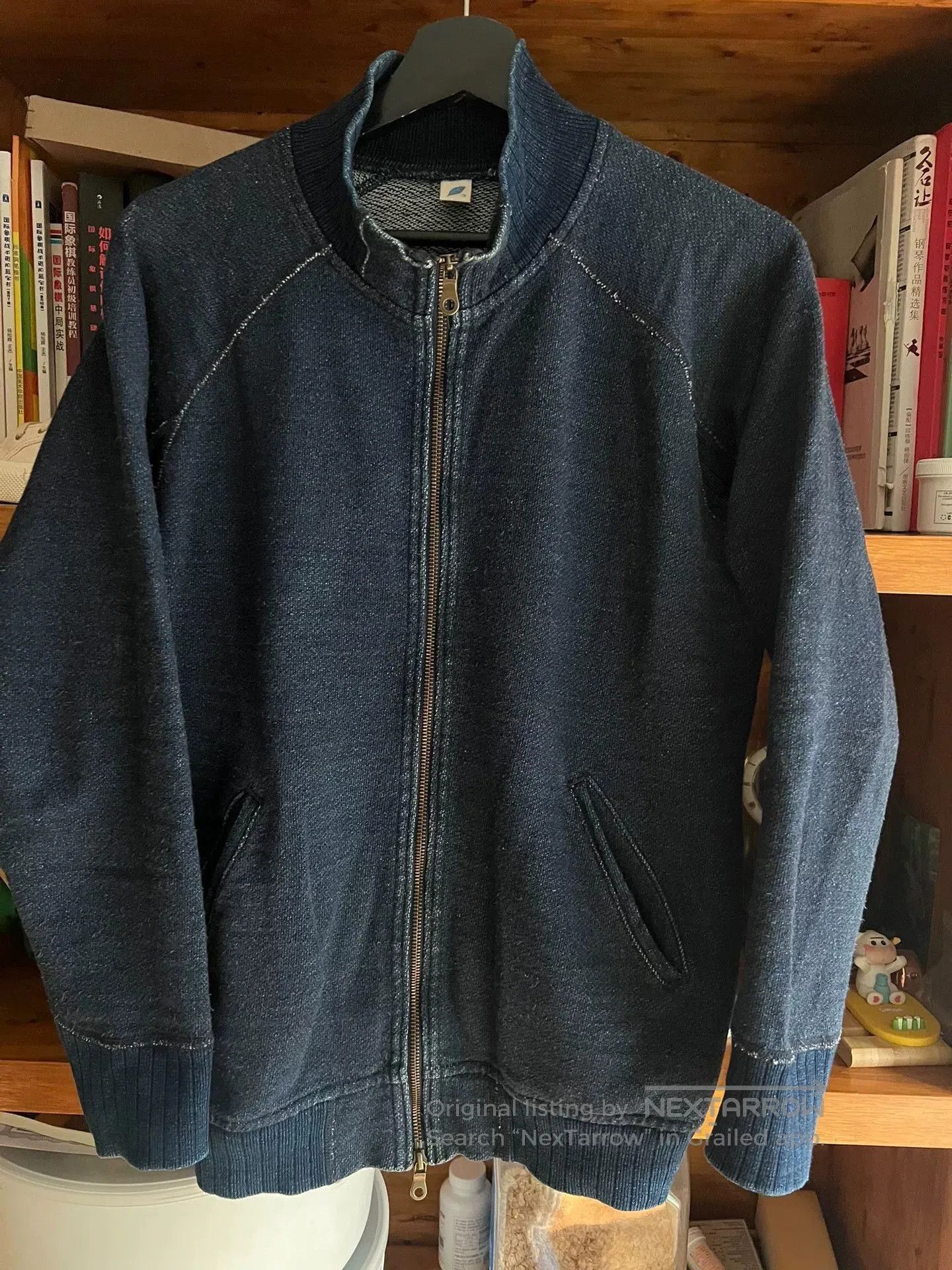 Pure Blue Japan pure blue japan indigo dyed sweatshirt jacket. Size US M / EU 48-50 / 2 - 1 Thumbnail