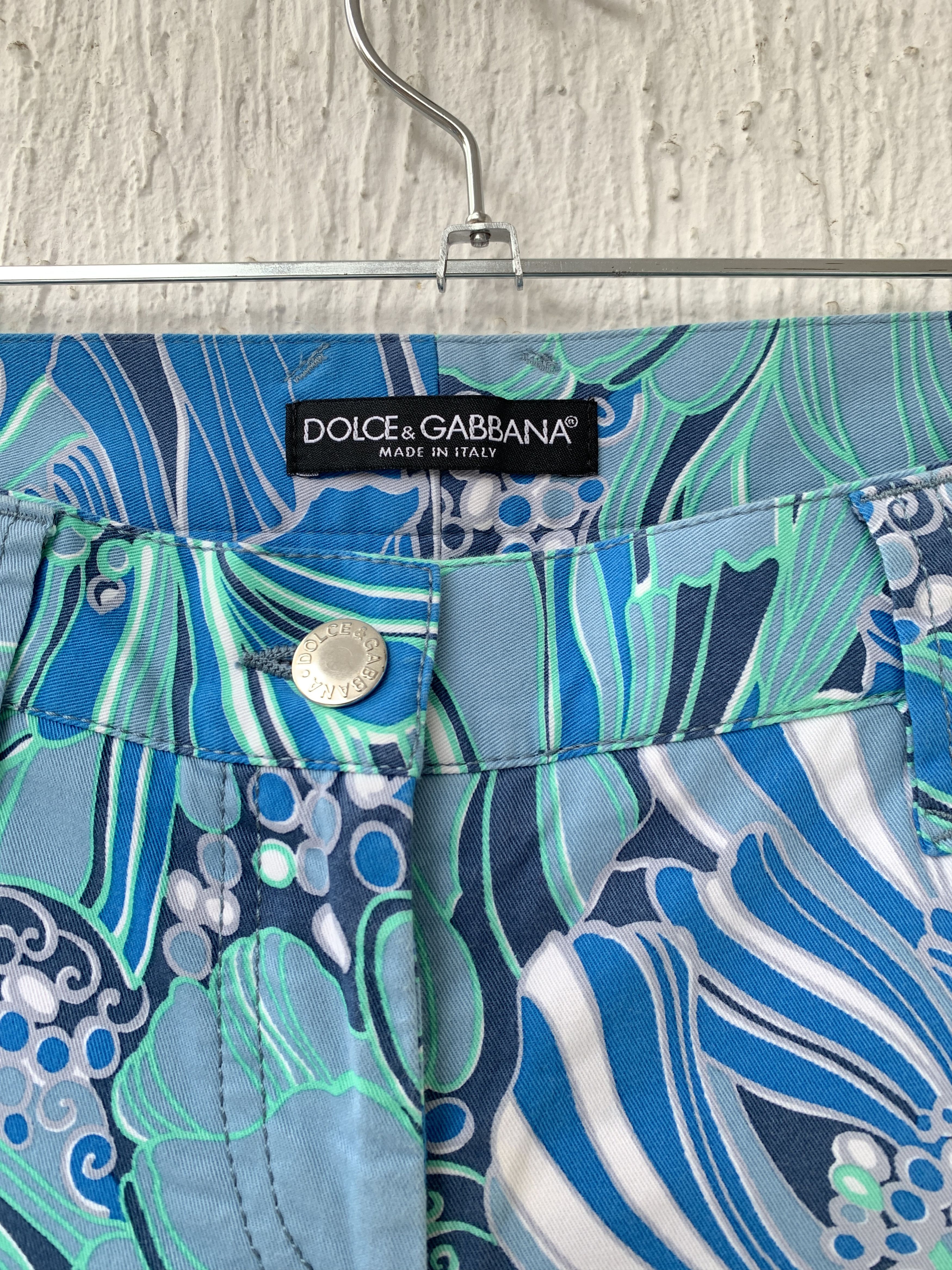 Dolce & Gabbana psychadelic print cropped pant Size US 30 / EU 46 - 4 Thumbnail