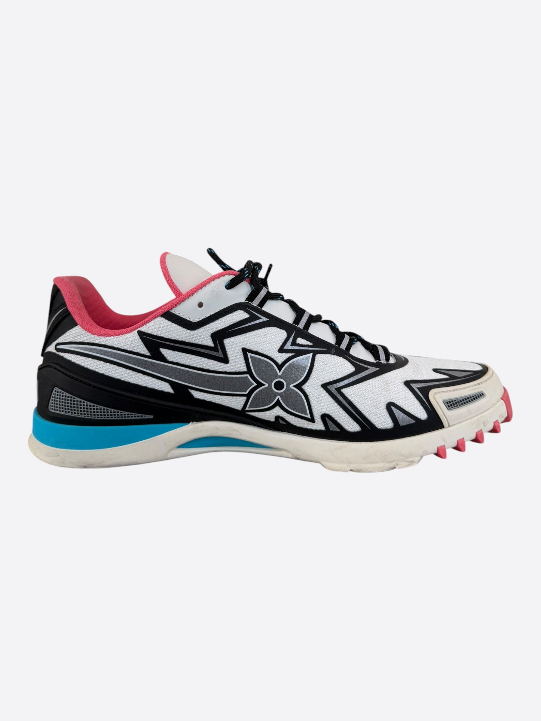 Louis Vuitton Louis Vuitton White & Multicolor Sprint Sneakers Size US 9.5 / EU 42-43 - 5 Thumbnail