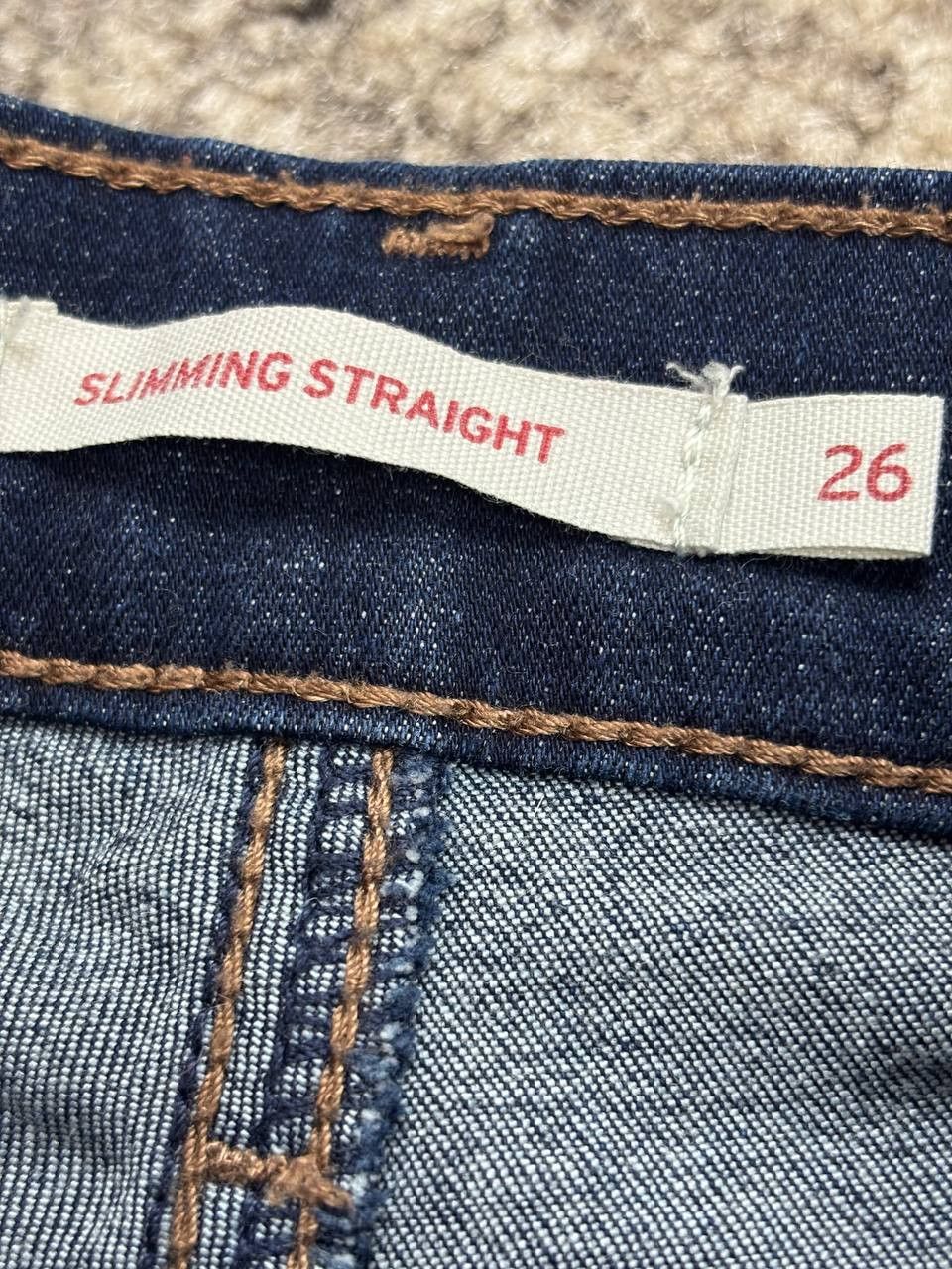 Levi's Levi's Slimming Straight Leg Jeans - Dark Wash - Size 26 Size 26" / US 2 / IT 38 - 15 Thumbnail